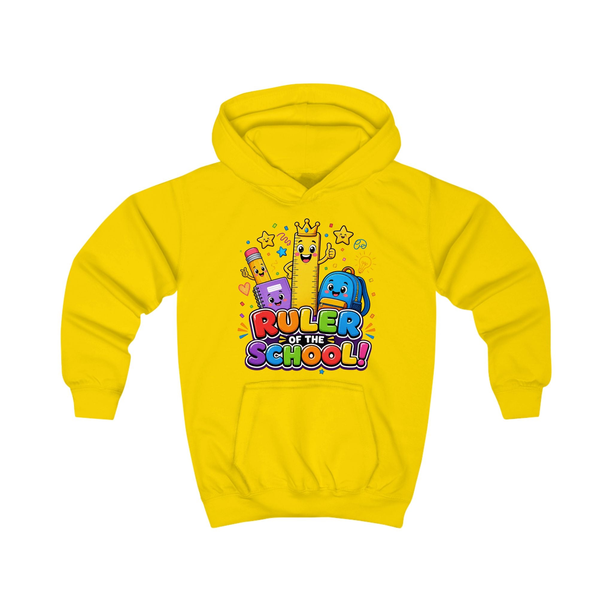 Ruler of the School Kids Hoodie — Cute Back-to-School Graphic Pullover