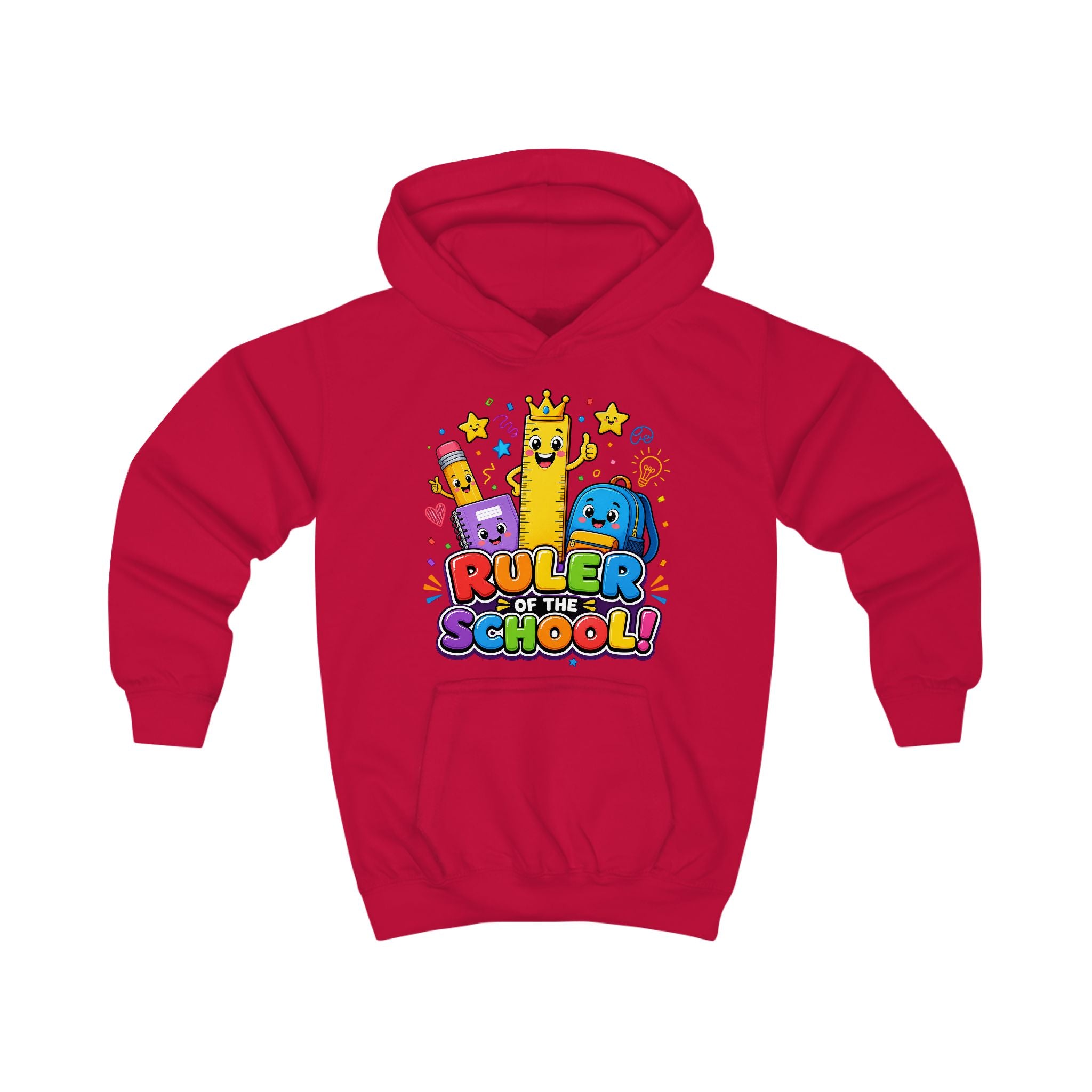 Ruler of the School Kids Hoodie — Cute Back-to-School Graphic Pullover