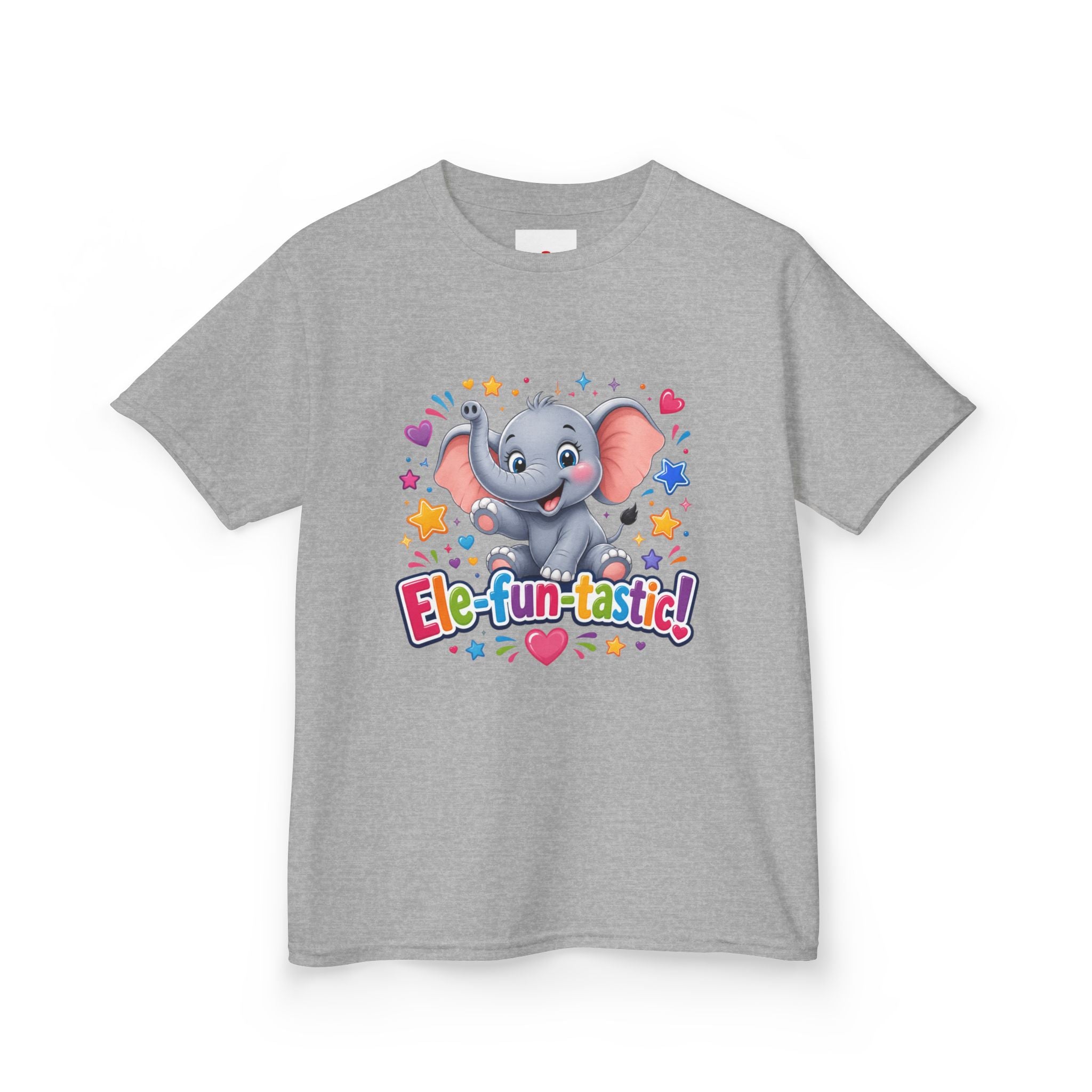 Kids T-Shirt — "Ele-fun-tastic!" Cute Elephant Graphic Tee for Toddlers, Birthday & Playtime