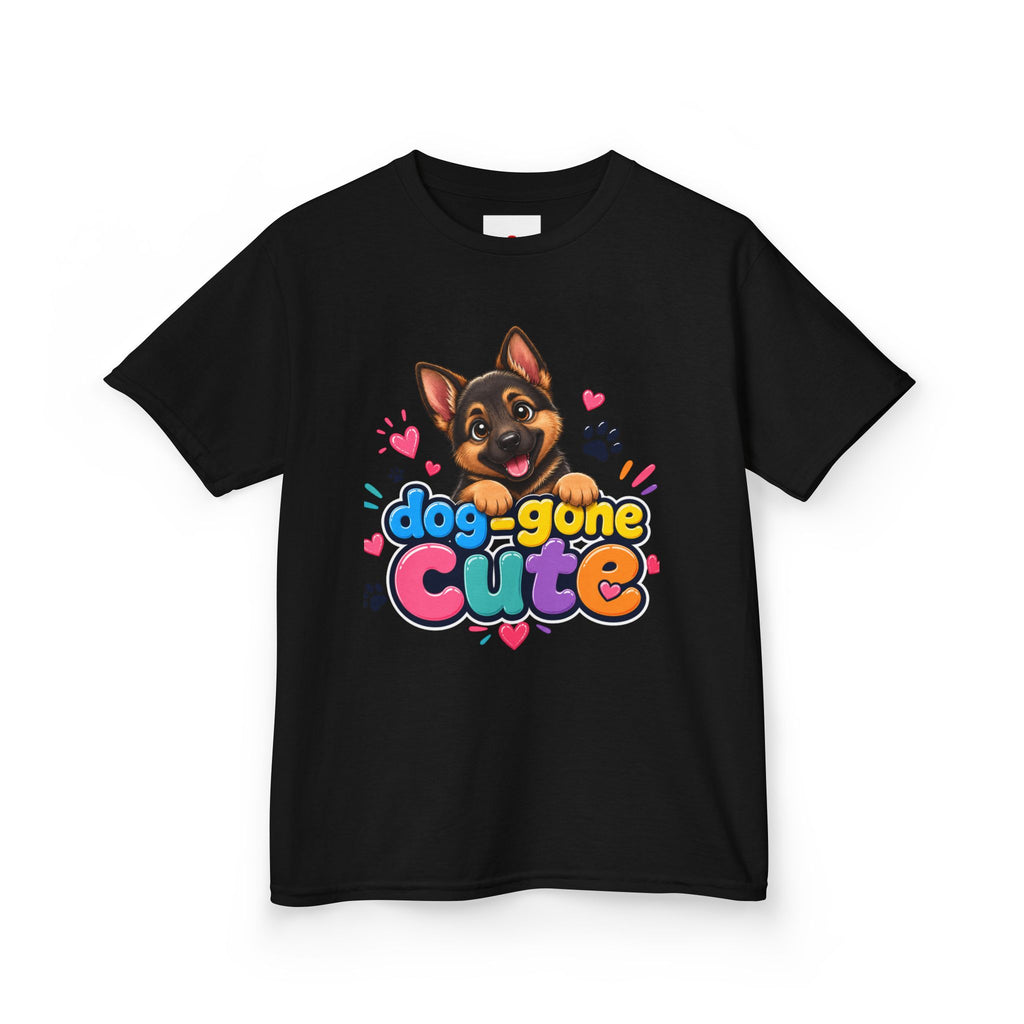 Kids T-Shirt — "Dog-Gone Cute" German Shepherd Puppy Tee