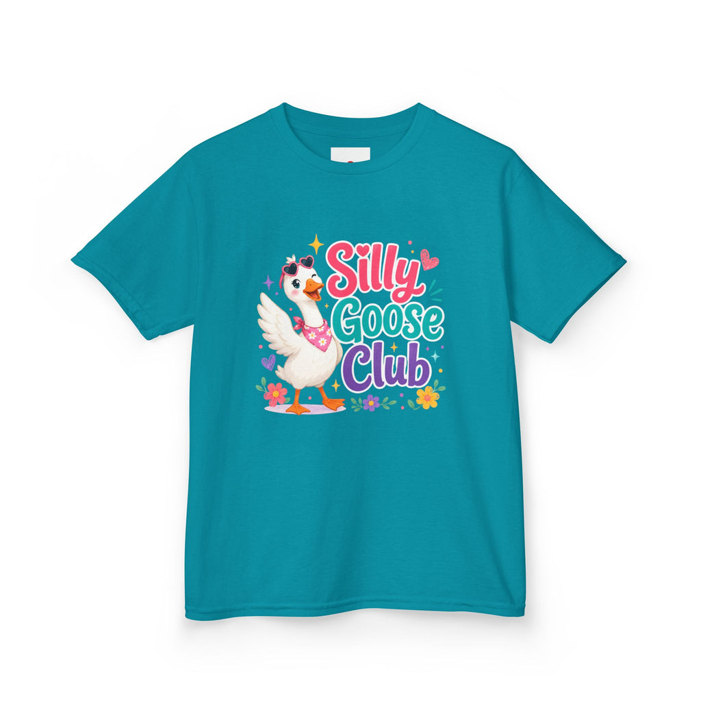 Kids T-Shirt — "Silly Goose Club" Cute Cartoon Goose Tee for Toddlers & Preschoolers