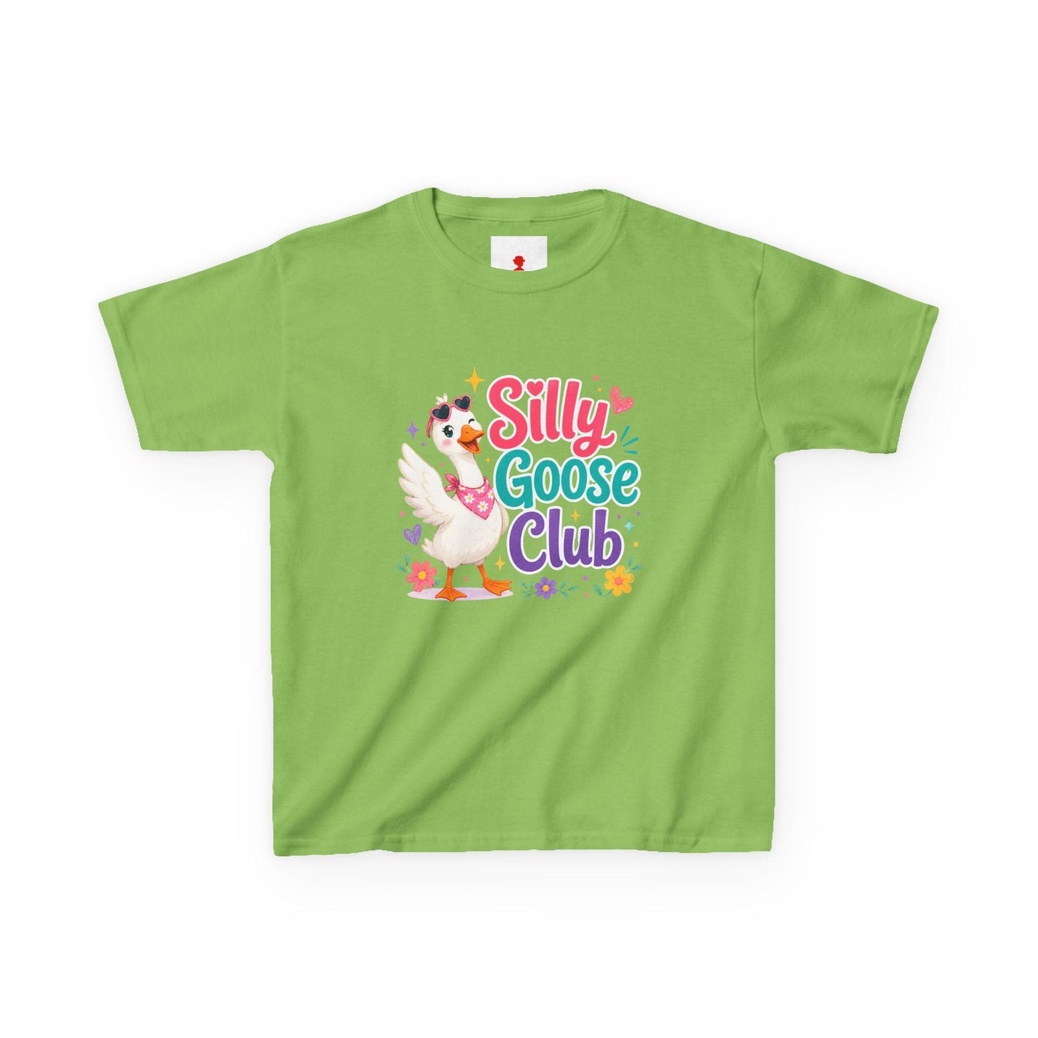 Kids T-Shirt — "Silly Goose Club" Cute Cartoon Goose Tee for Toddlers & Preschoolers