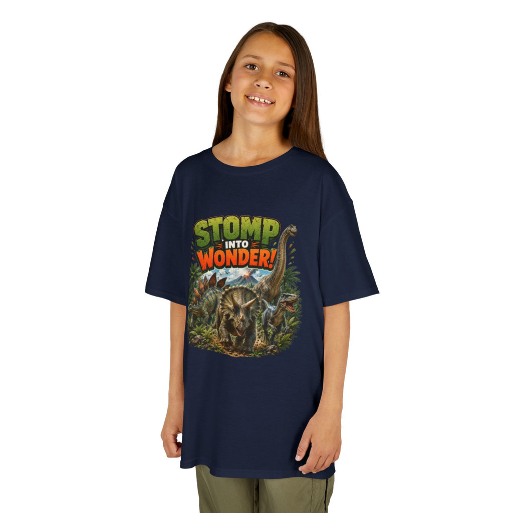 Kids T-Shirt - "Stomp Into Wonder" Dinosaur Graphic Tee