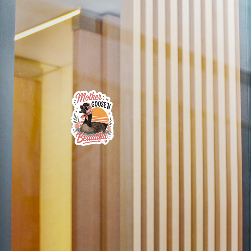 Mother Goose'n Beautiful Vinyl Sticker