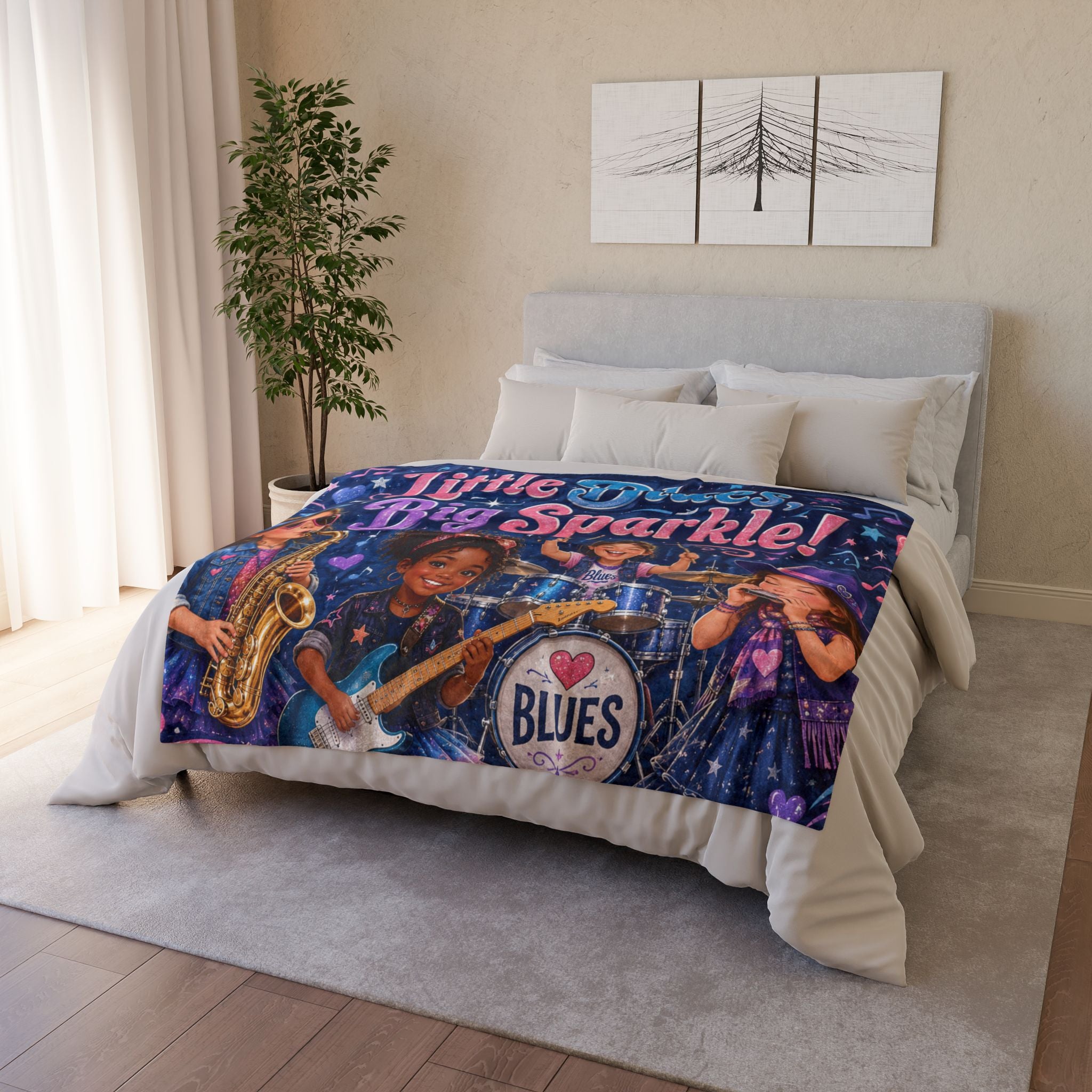 Little Blues Big Sparkle! Blanket