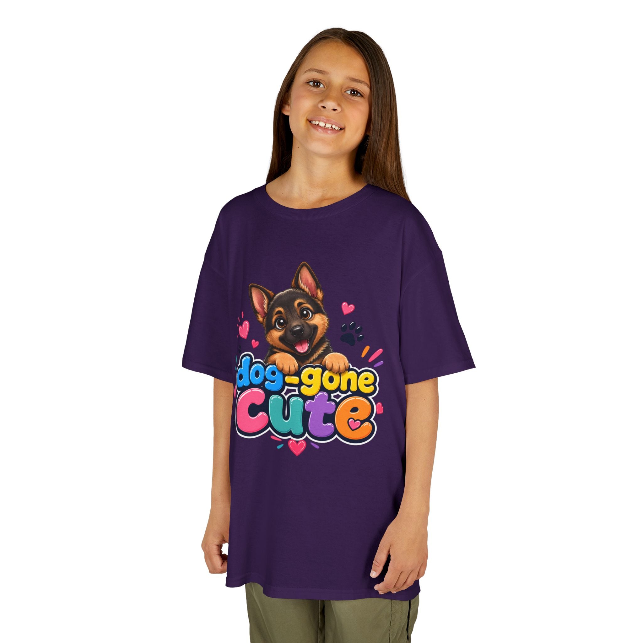 Kids T-Shirt — "Dog-Gone Cute" German Shepherd Puppy Tee