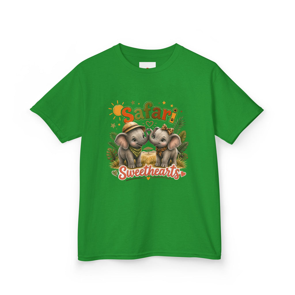 Kids Safari Sweethearts Tee — Cute Elephant Jungle Graphic T-Shirt