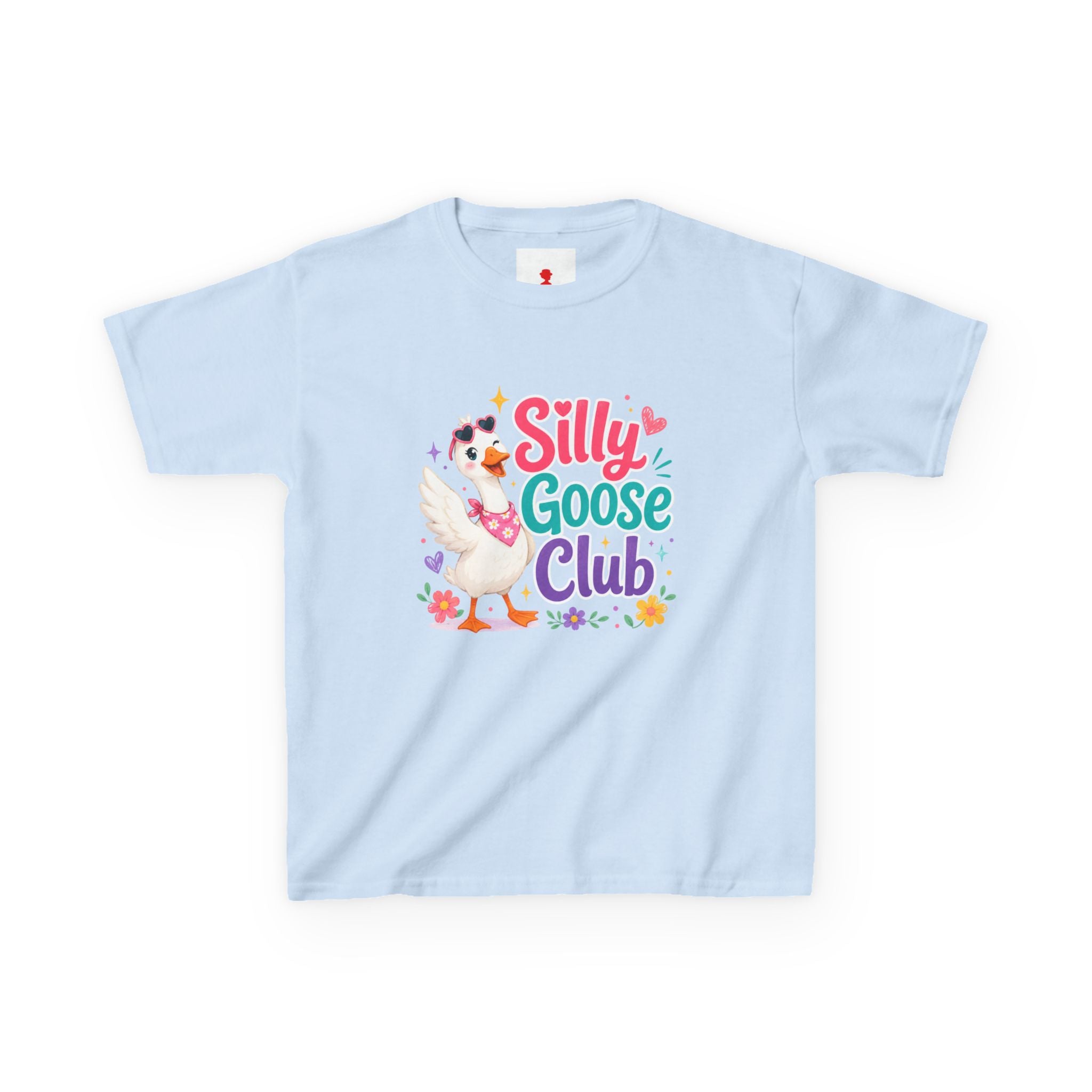 Kids T-Shirt — "Silly Goose Club" Cute Cartoon Goose Tee for Toddlers & Preschoolers