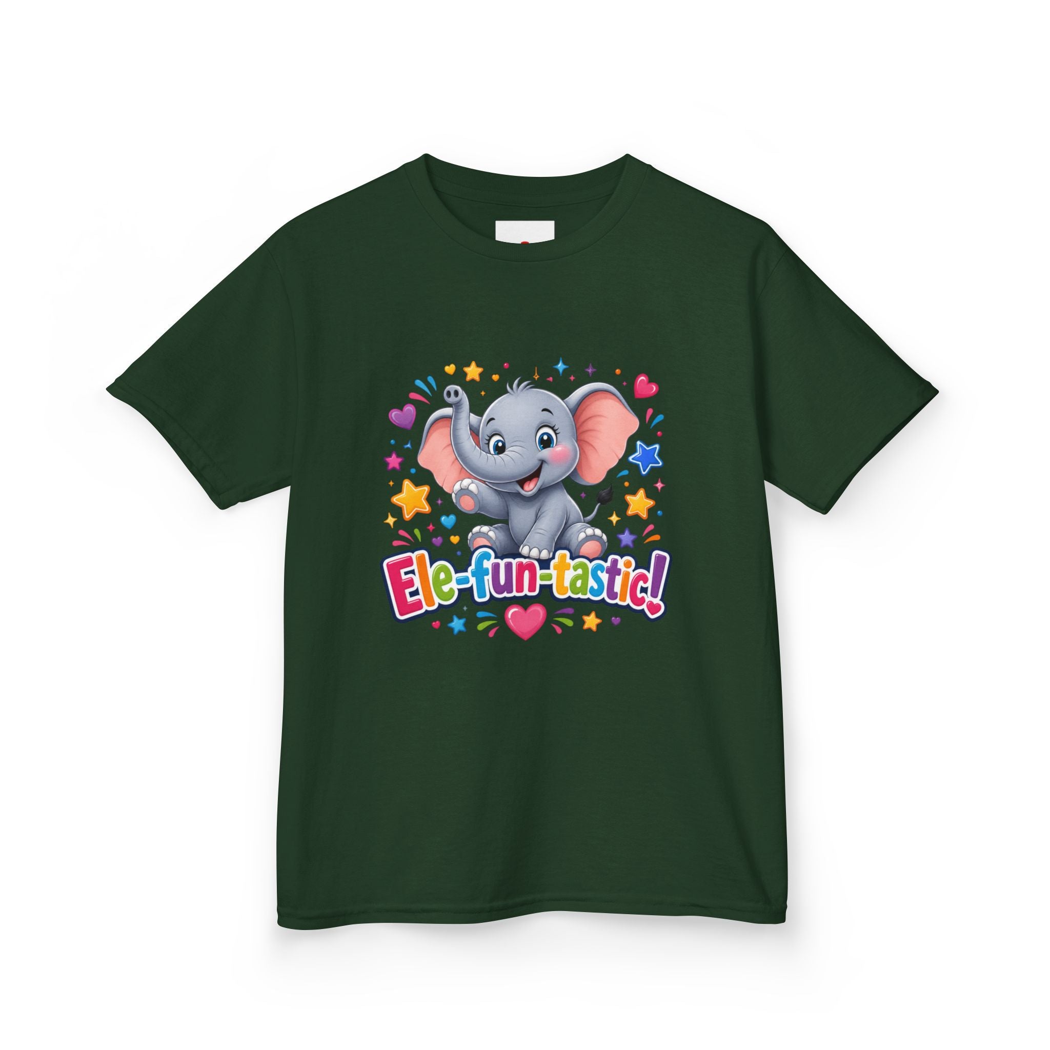 Kids T-Shirt — "Ele-fun-tastic!" Cute Elephant Graphic Tee for Toddlers, Birthday & Playtime