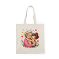 Grandma & Me Hug Tote Bag — Cute Floral Grandmother Gift