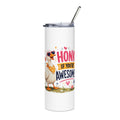 20oz Stainless Tumbler — "Honk If You're Awesome" Cute Goose Travel Mug
