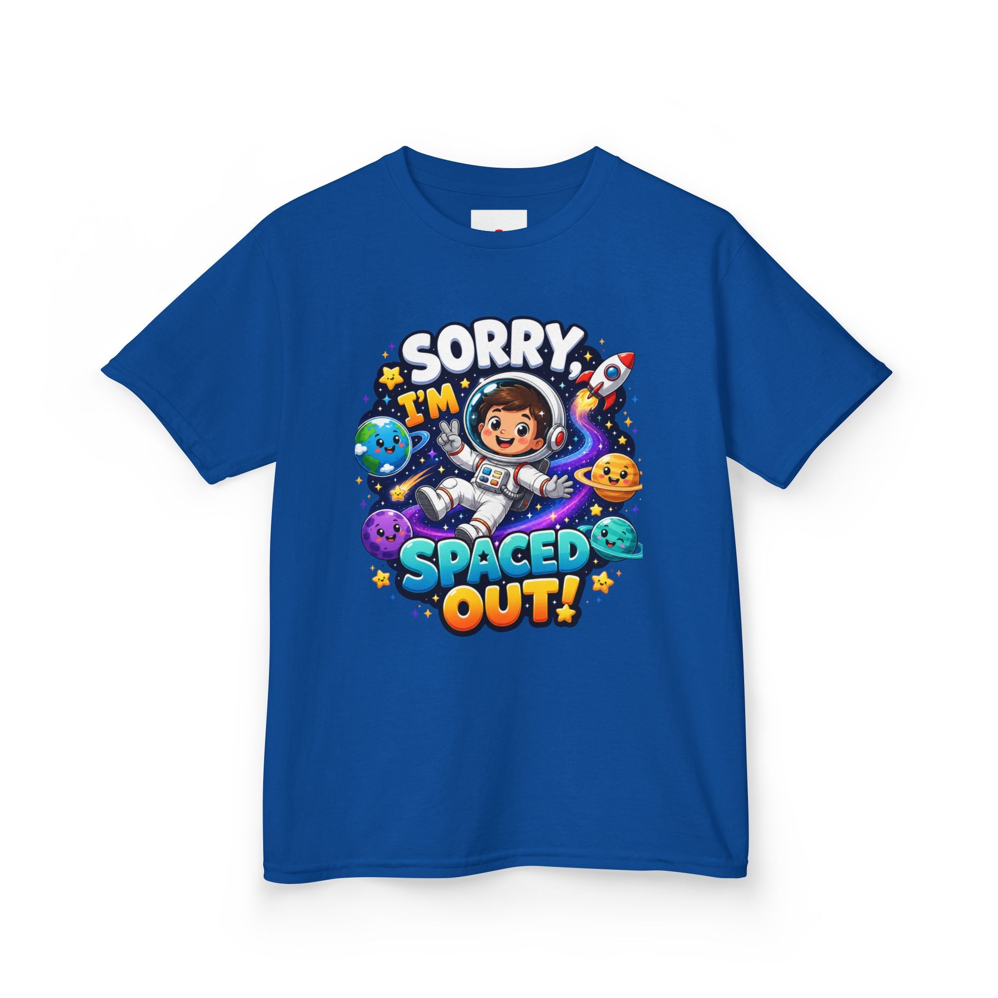 Spaced Out Kids T-Shirt — "Sorry I'm Spaced Out!" Cute Space Astronaut Tee