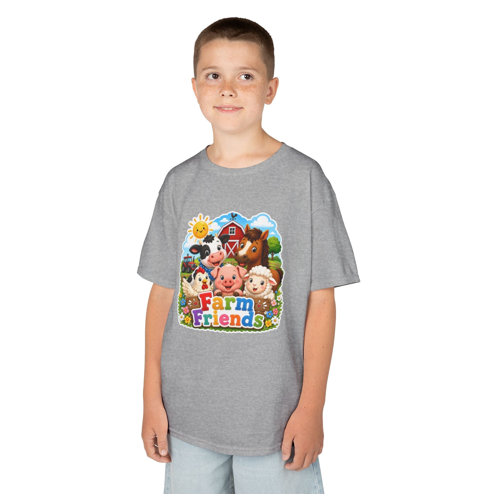 Kids Farm Friends T‑Shirt — Cute Barnyard Animals Graphic Tee