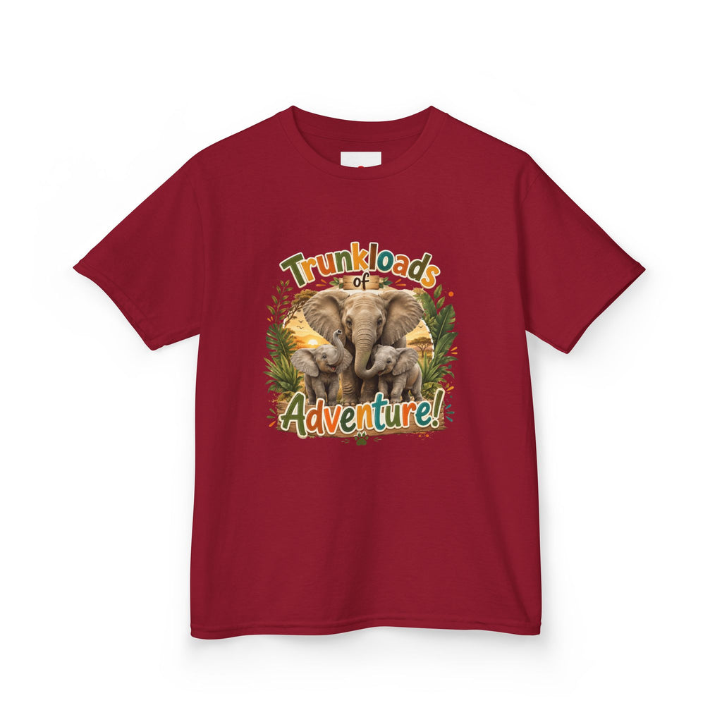 Kids Tee - "Trunkloads of Adventure" Elephant Graphic