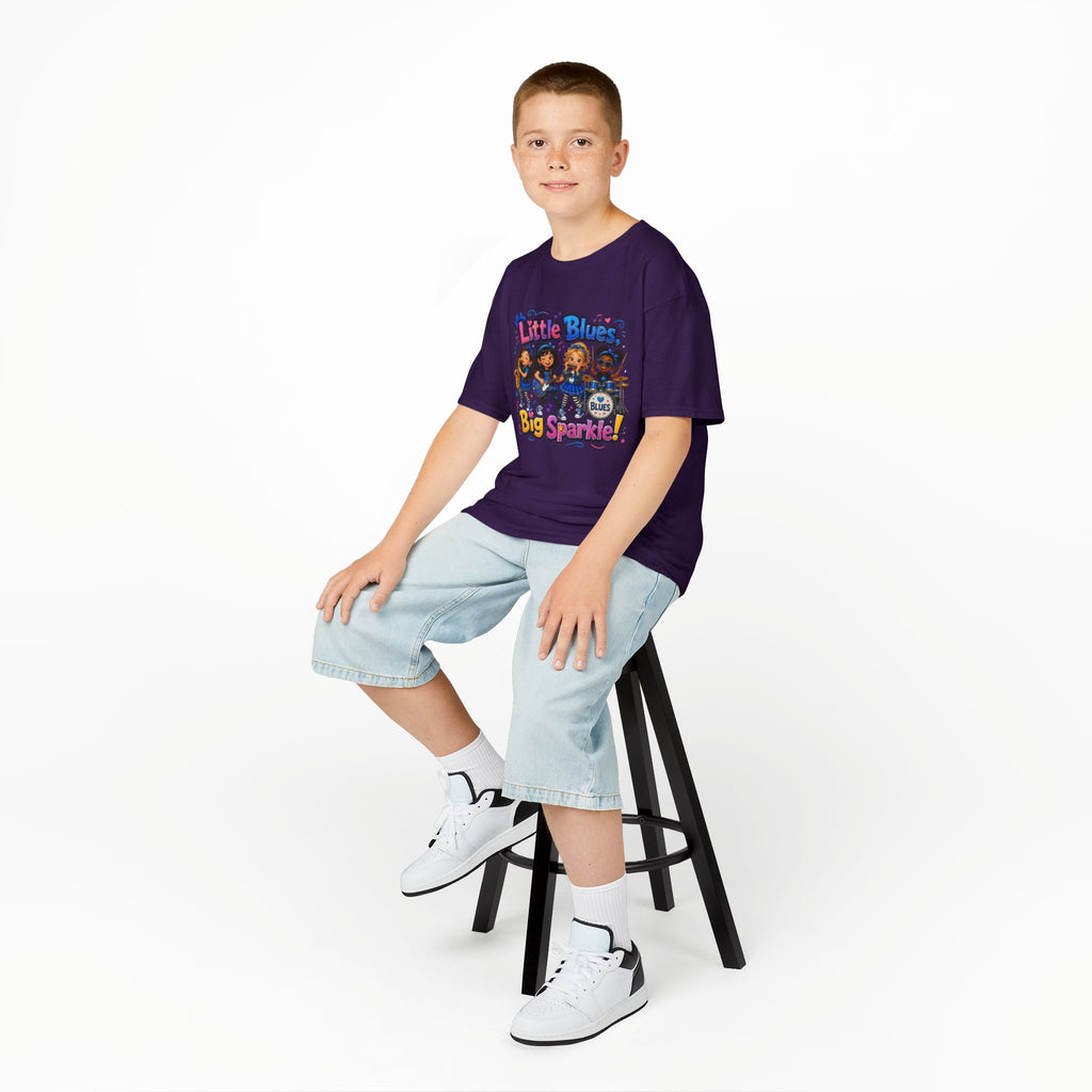 Kids Tee — "Little Blues Big Sparkle" Band Graphic