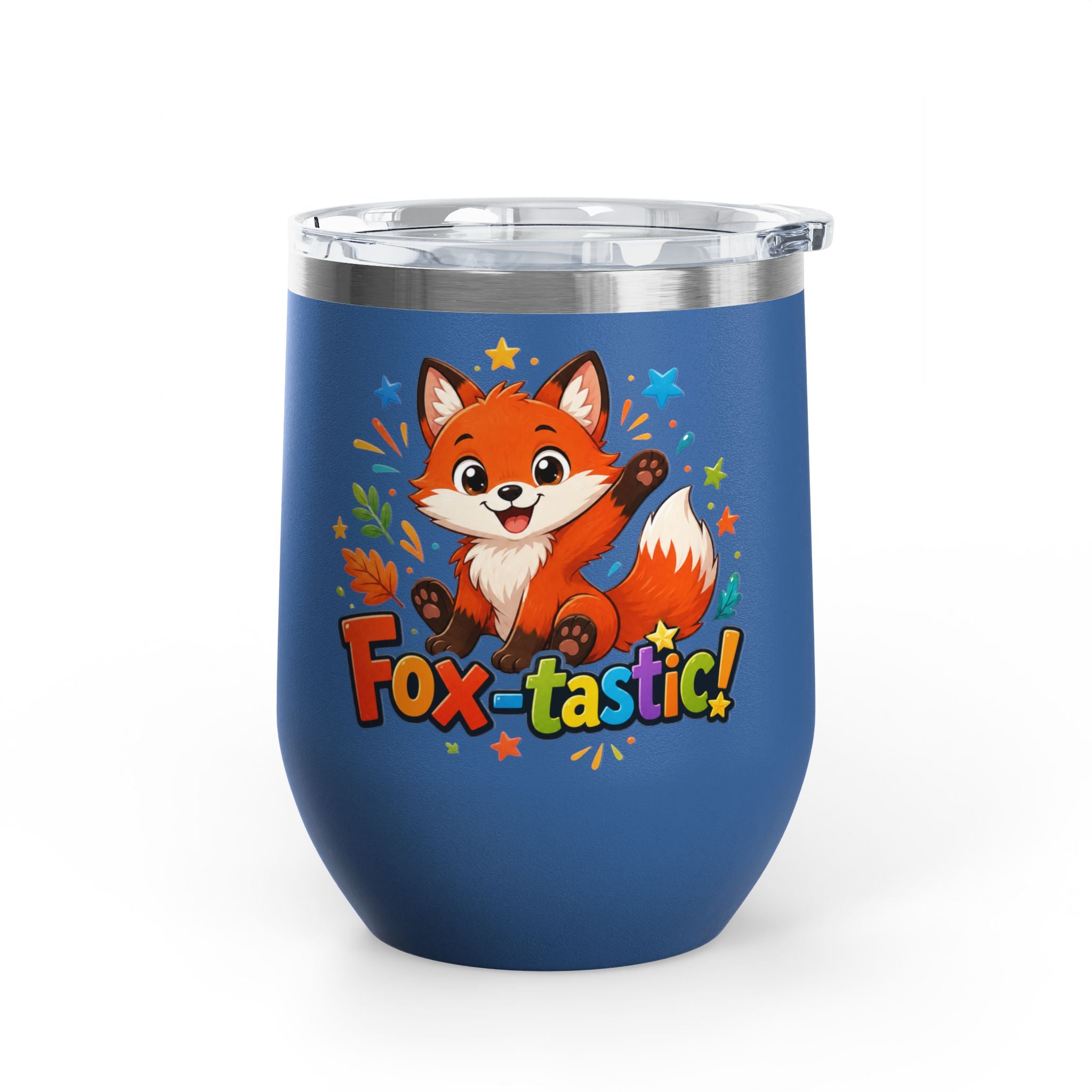 Fox-tastic! Cute Fox 12oz Insulated Tumbler (Fun Animal Gift)