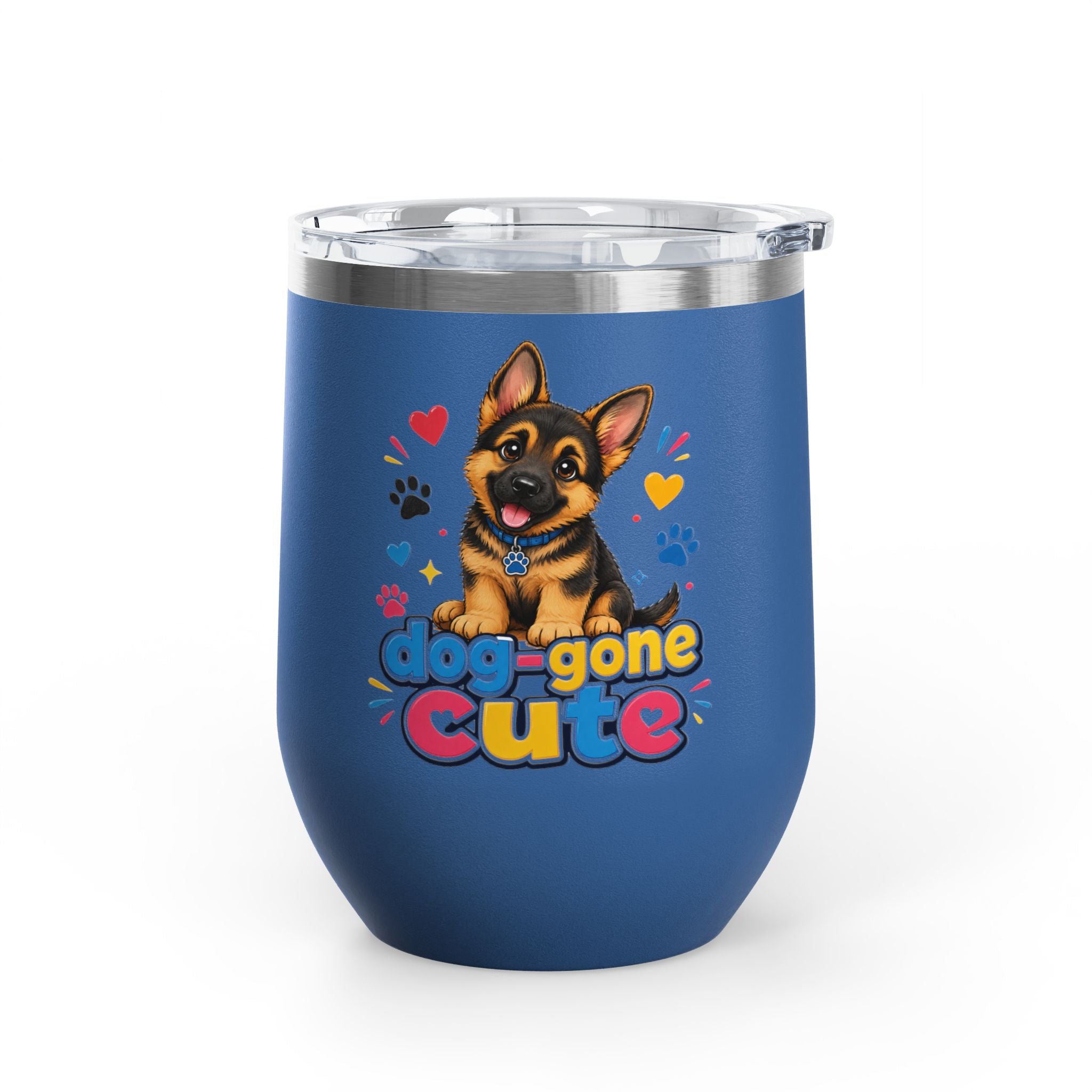 "Dog-Gone Cute" German Shepherd 12oz Insulated Cup