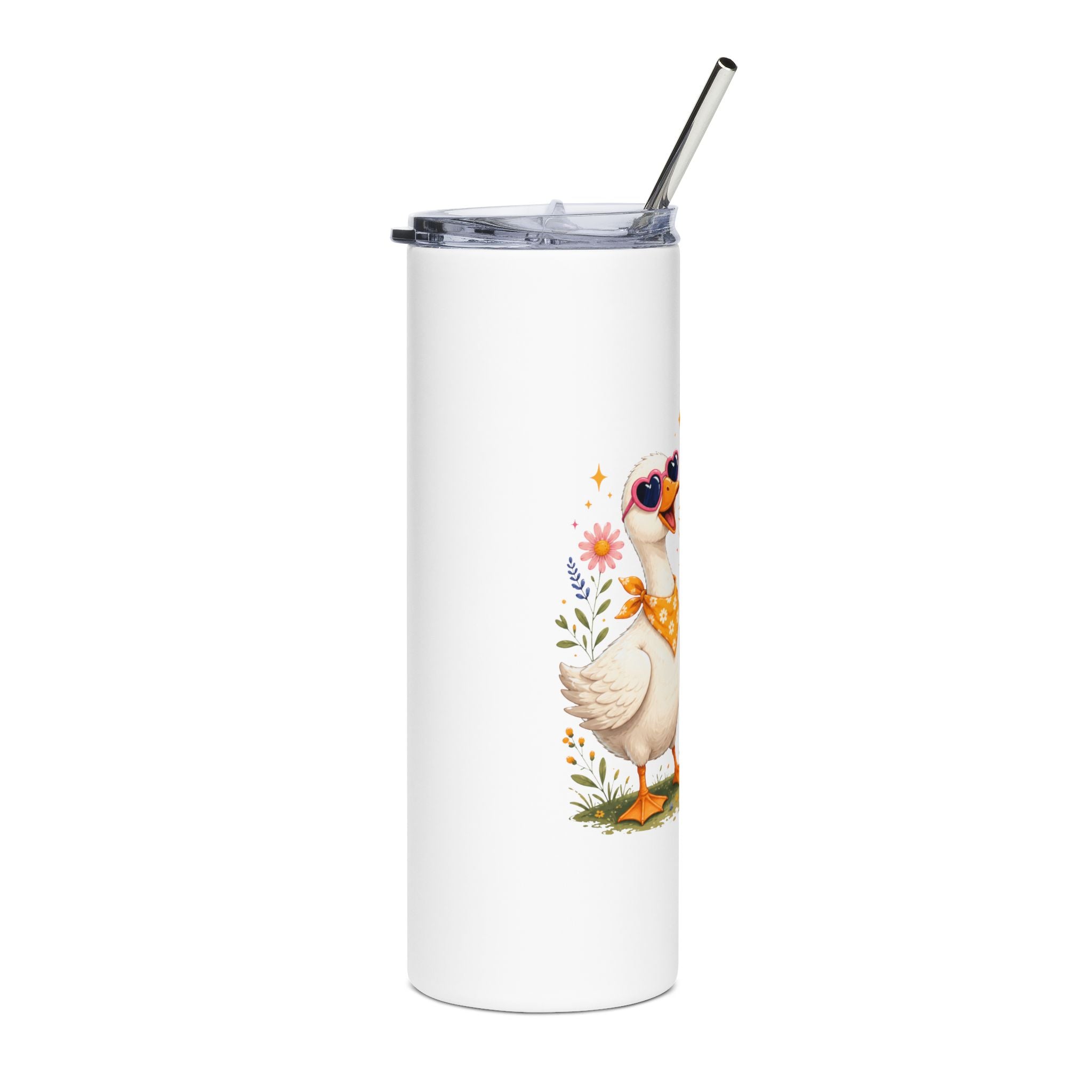 20oz Stainless Tumbler — "Honk If You're Awesome" Cute Goose Travel Mug