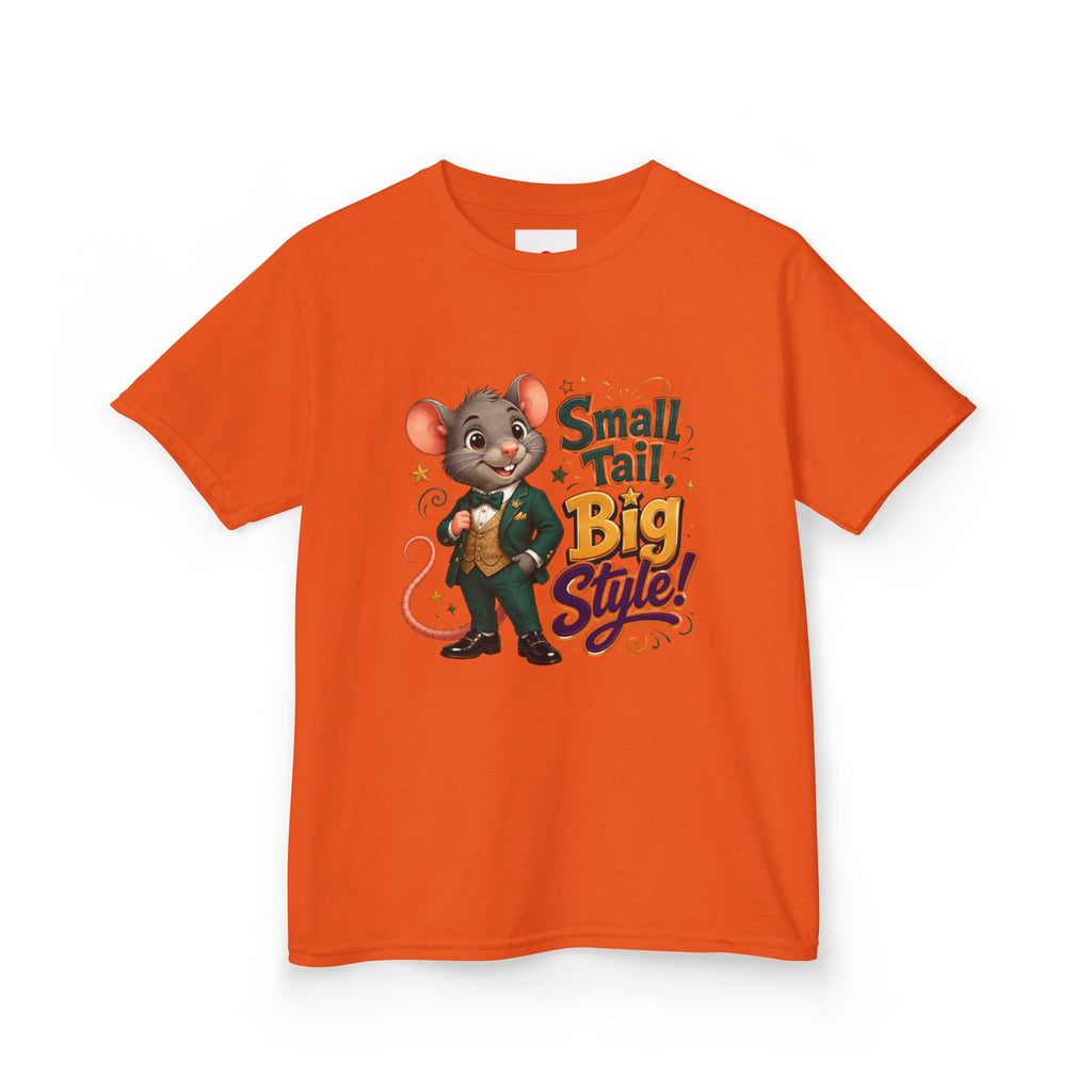 Kids T-Shirt — “Small Tail, Big Style!” Cartoon Mouse Graphic Tee