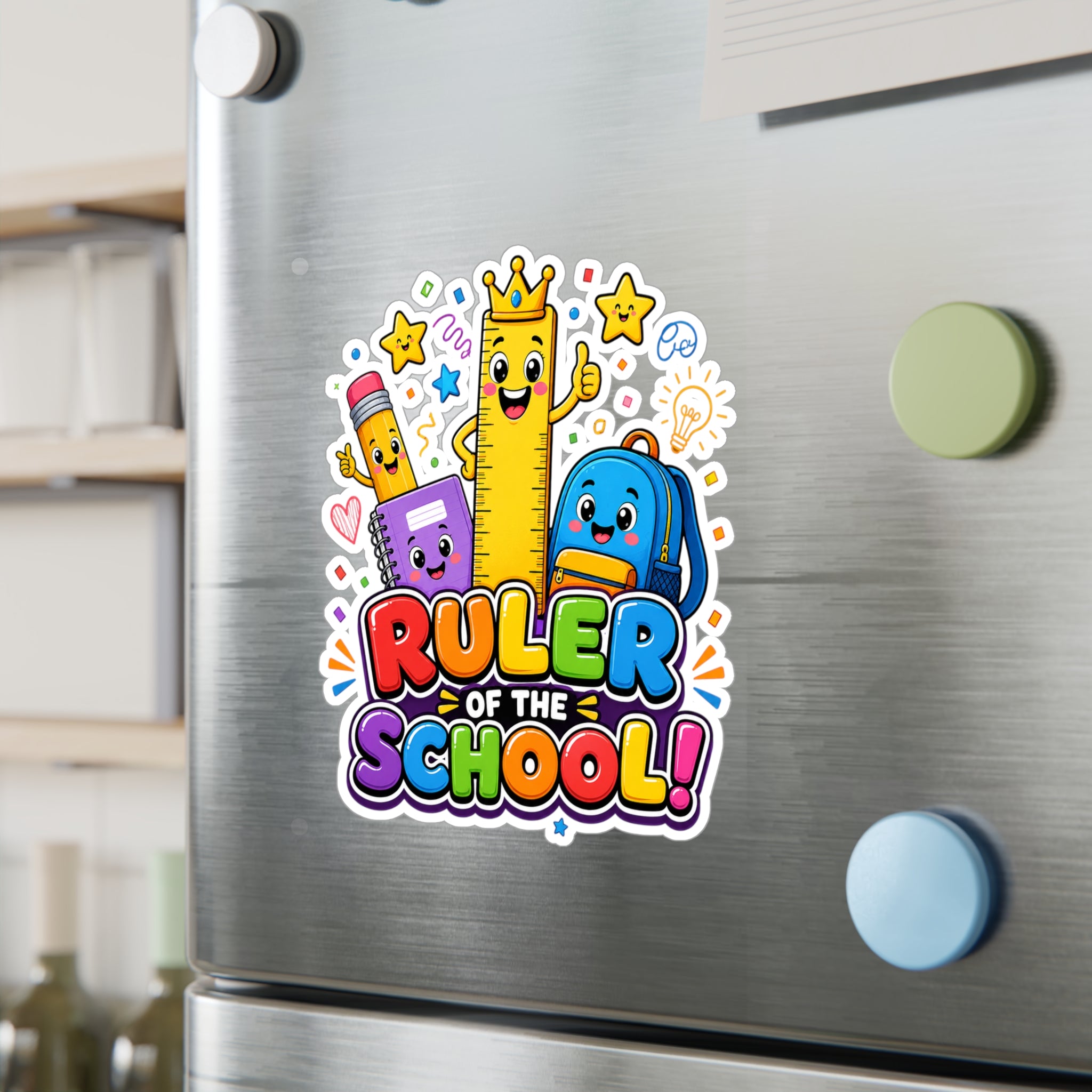 Ruler of the School Sticker | Kiss-Cut Vinyl Decal