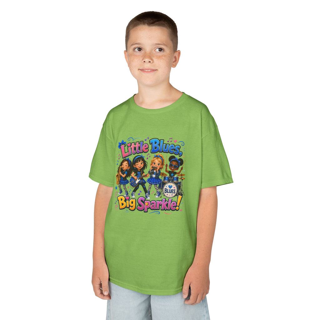 Kids Tee — "Little Blues Big Sparkle" Band Graphic