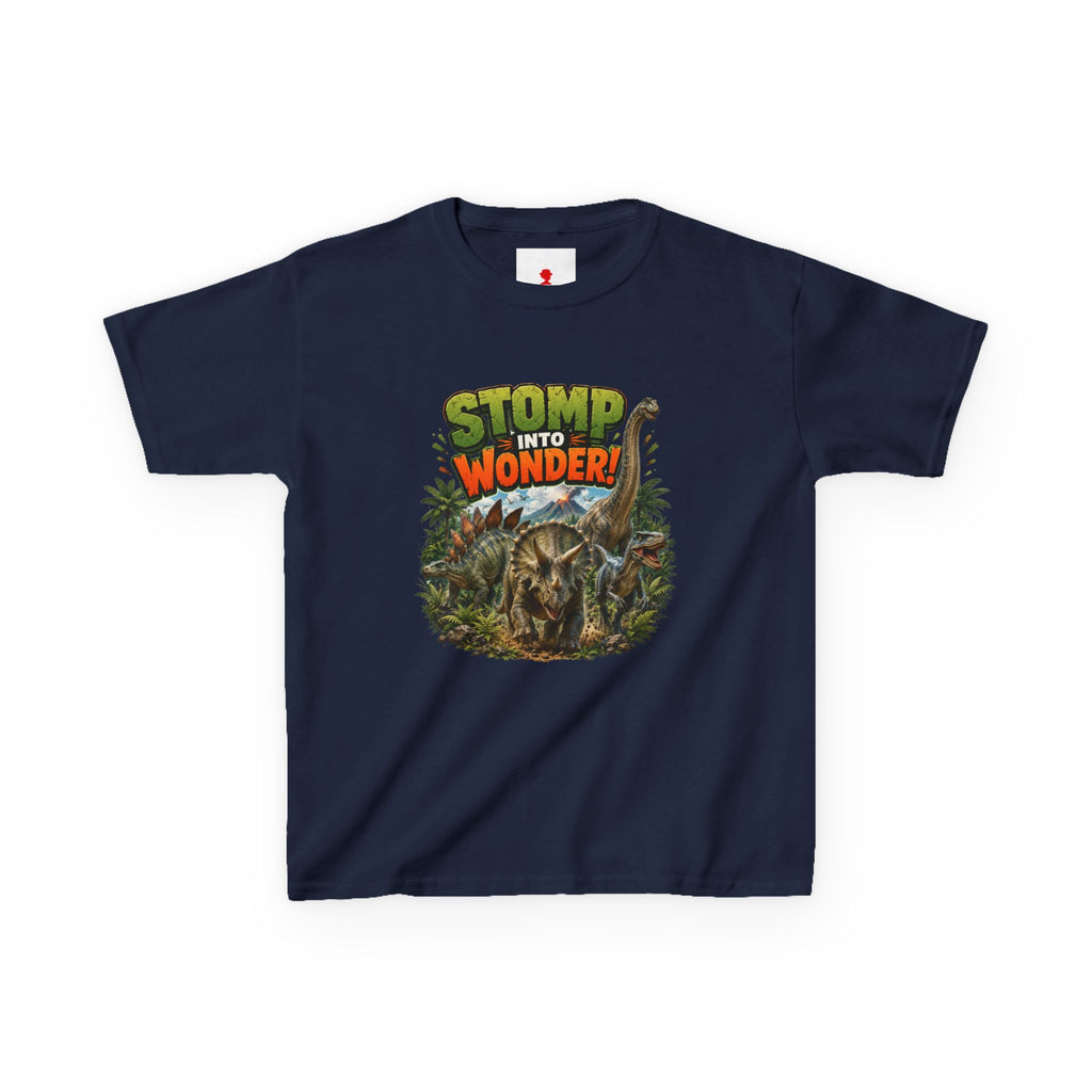 Kids T-Shirt - "Stomp Into Wonder" Dinosaur Graphic Tee