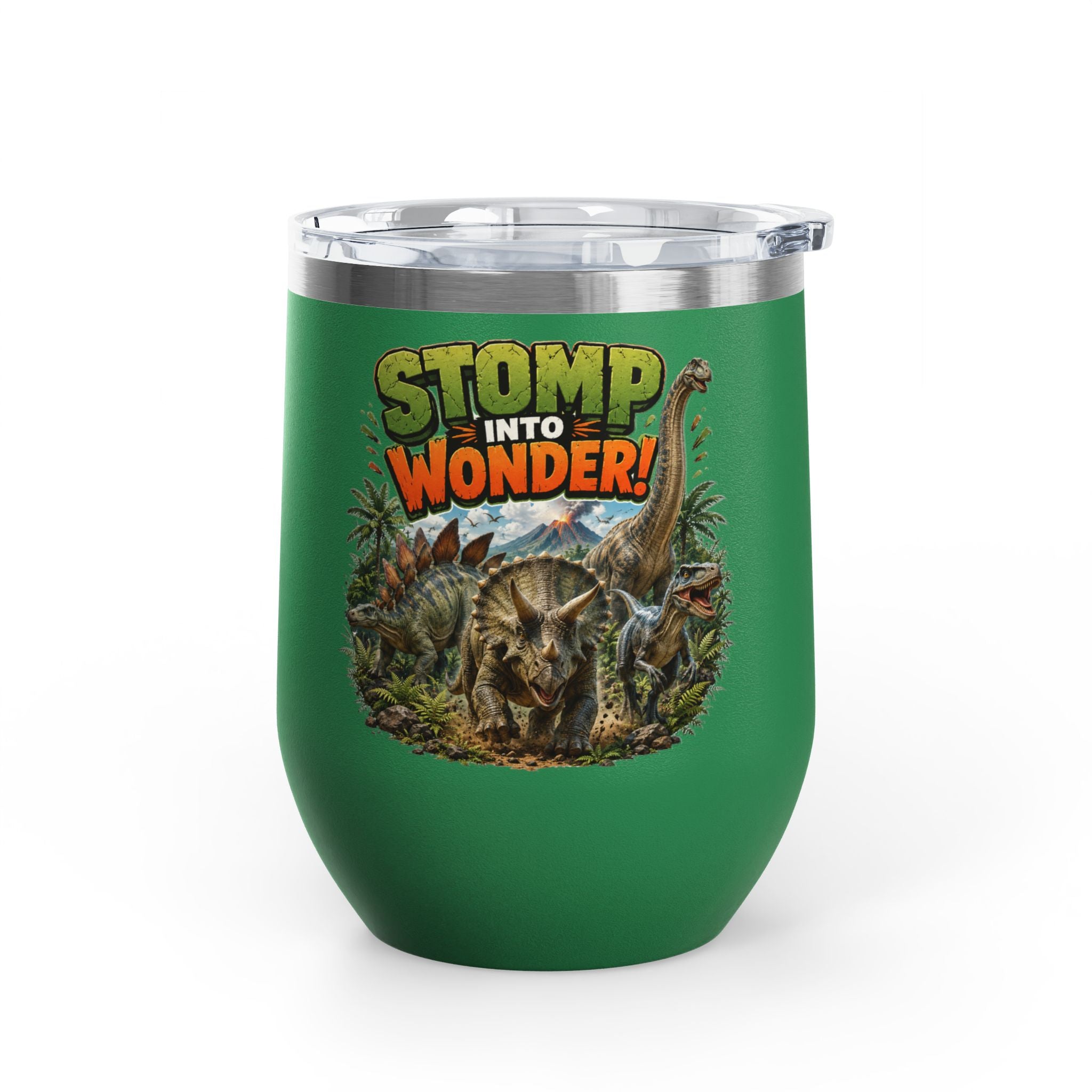Dinosaur "Stomp Into Wonder" 12oz Tumbler