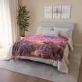 Roar Bright & Dream Big! Dinosaur Blanket