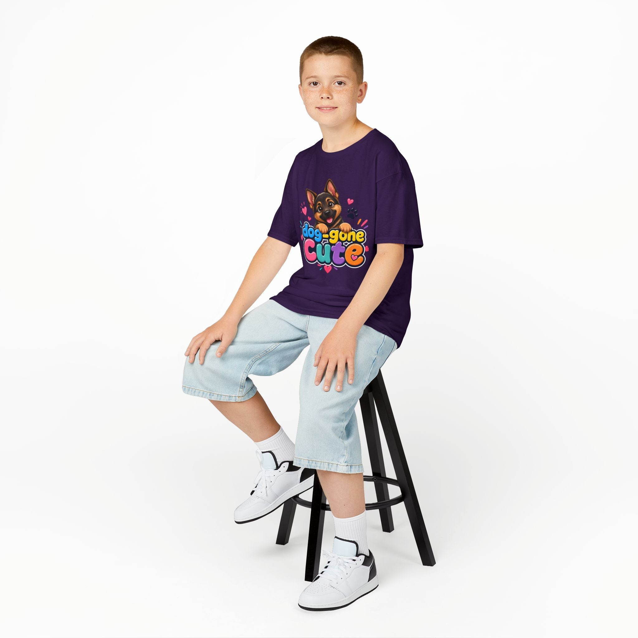Kids T-Shirt — "Dog-Gone Cute" German Shepherd Puppy Tee