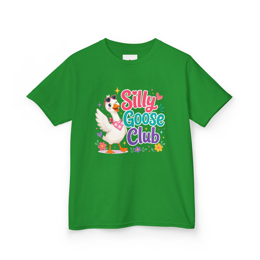 Kids T-Shirt — "Silly Goose Club" Cute Cartoon Goose Tee for Toddlers & Preschoolers