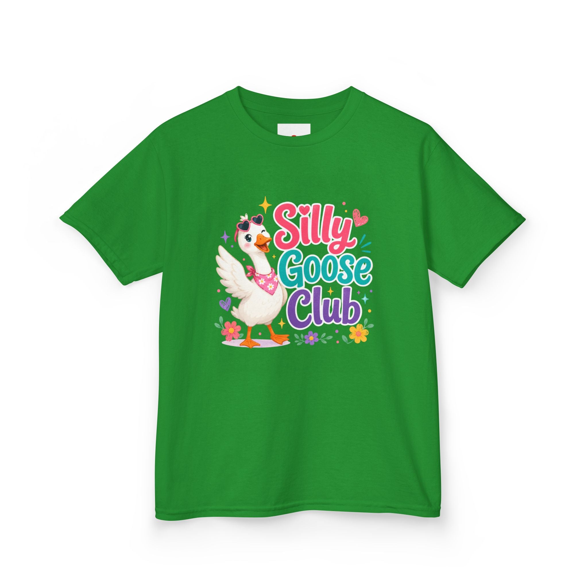 Kids T-Shirt — "Silly Goose Club" Cute Cartoon Goose Tee for Toddlers & Preschoolers