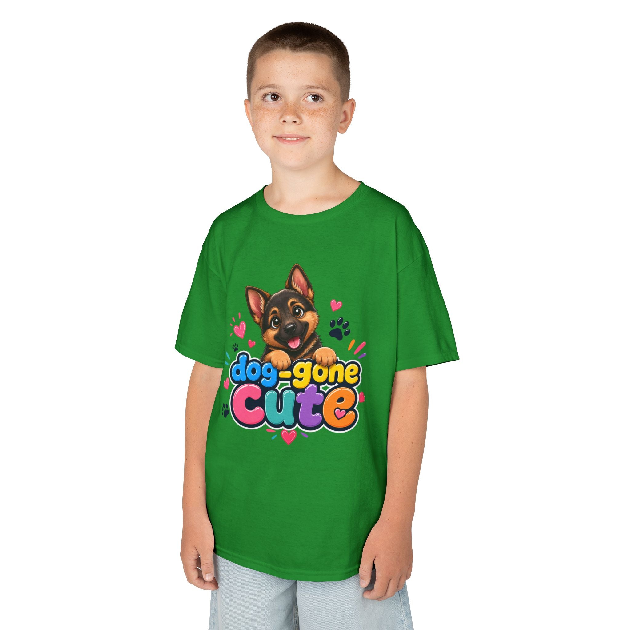 Kids T-Shirt — "Dog-Gone Cute" German Shepherd Puppy Tee