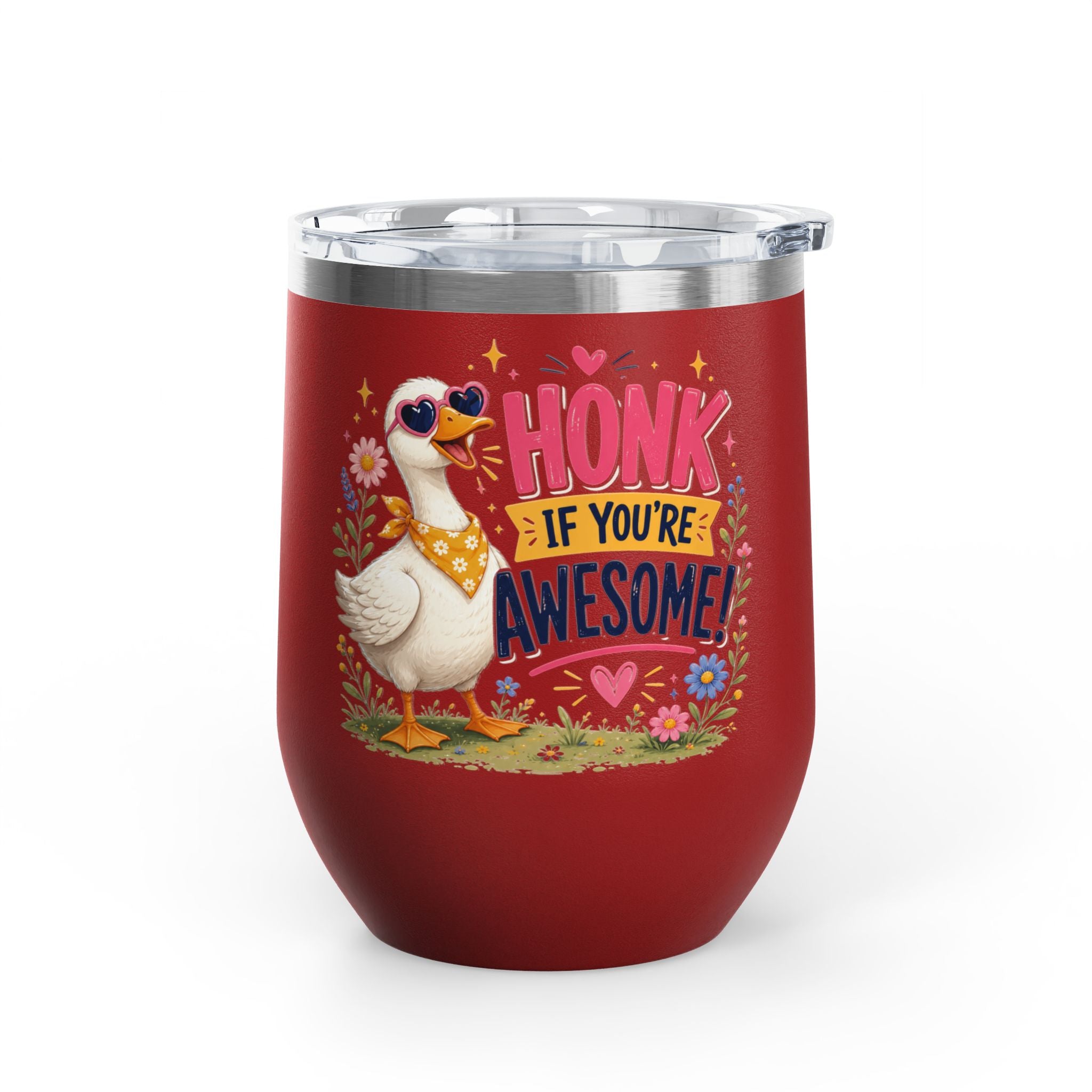 "Honk If You’re Awesome" Goose 12oz Insulated Cup