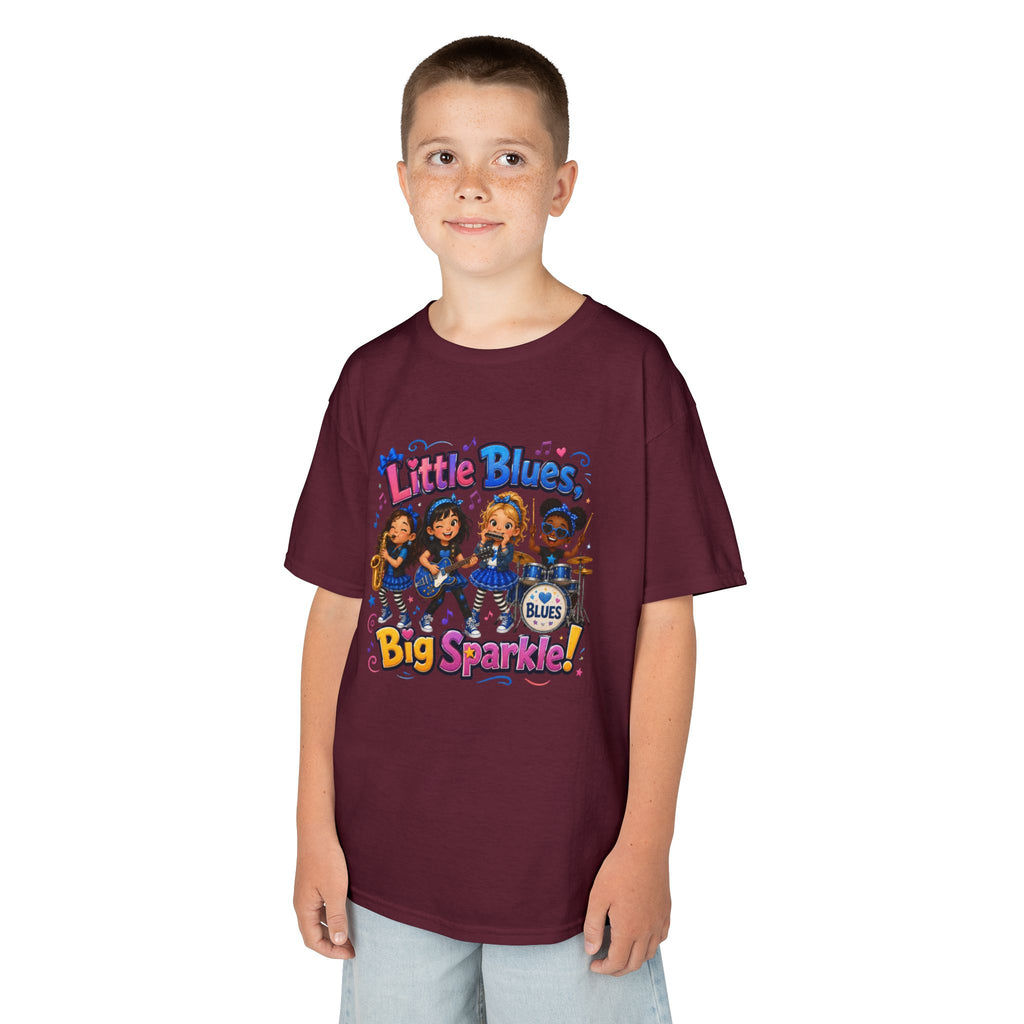Kids Tee — "Little Blues Big Sparkle" Band Graphic
