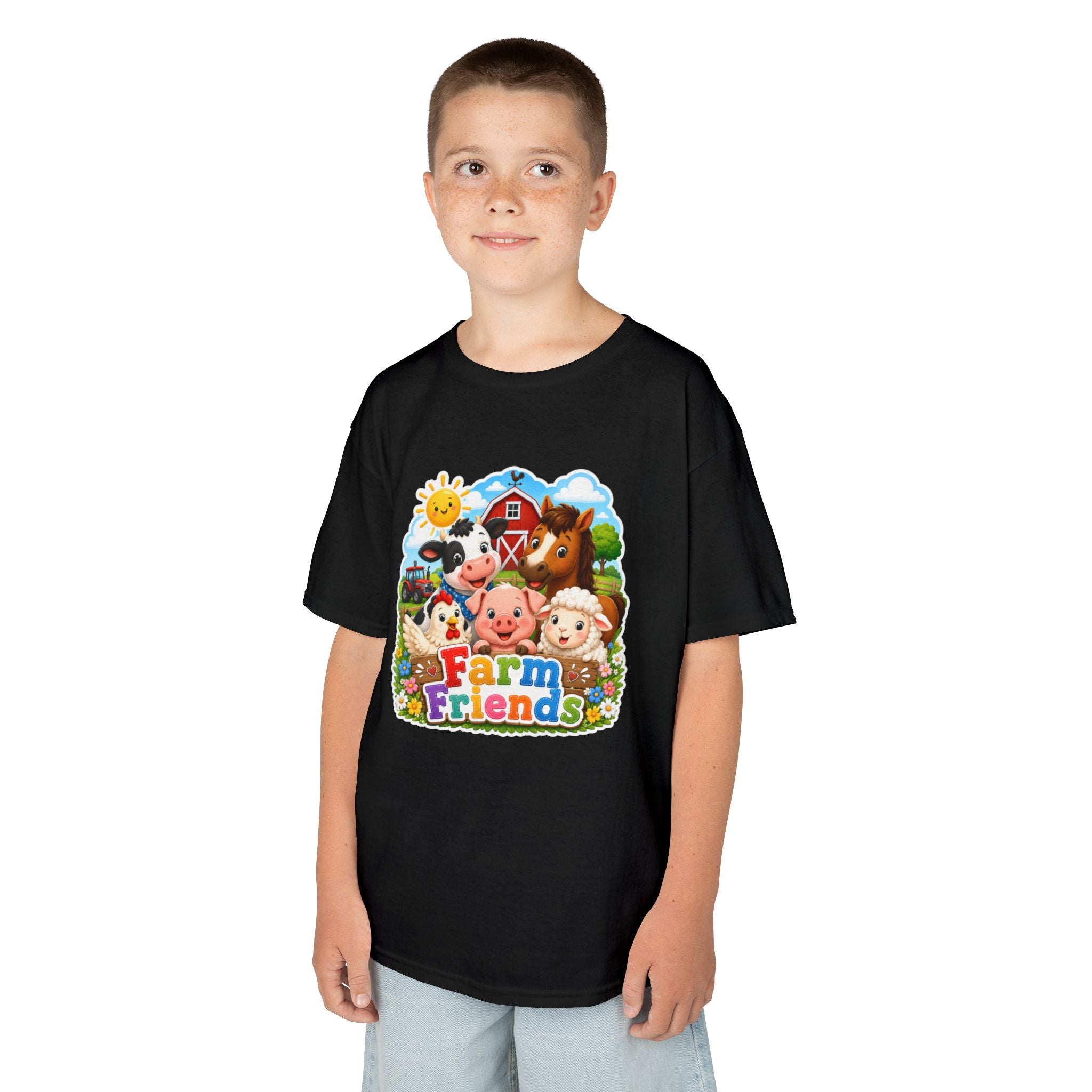 Kids Farm Friends T‑Shirt — Cute Barnyard Animals Graphic Tee