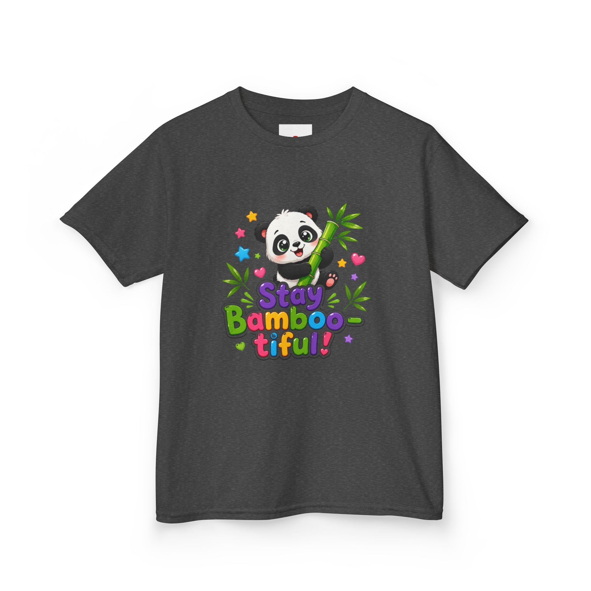 Kids Panda 'Stay Bambootiful!' T-Shirt — Cute Bamboo Forest Tee for Boys & Girls