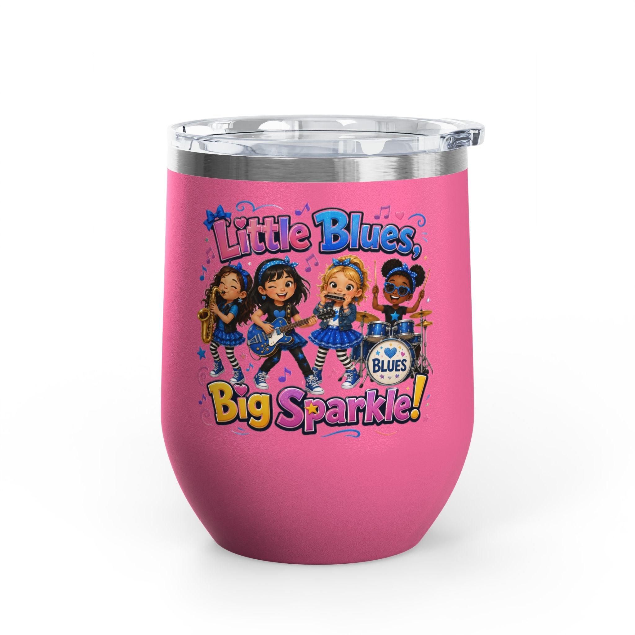 "Little Blues Big Sparkle" Insulated 12oz Travel Cup