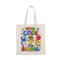 Too Cool For School tote bag | Cute school supplies illustration