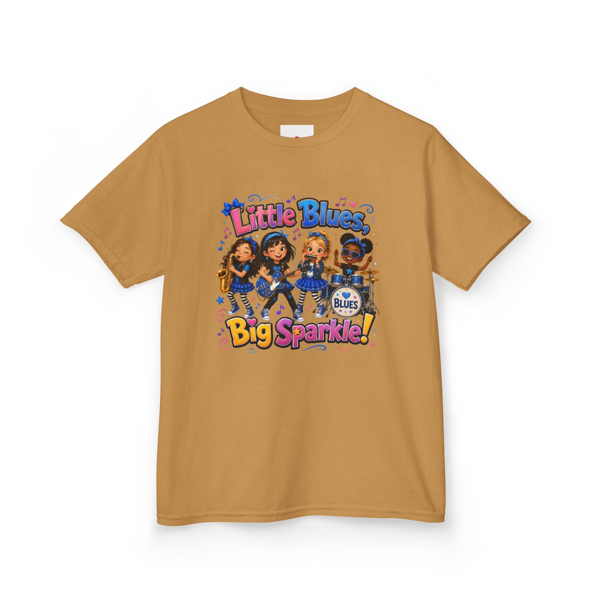 Kids Tee — "Little Blues Big Sparkle" Band Graphic