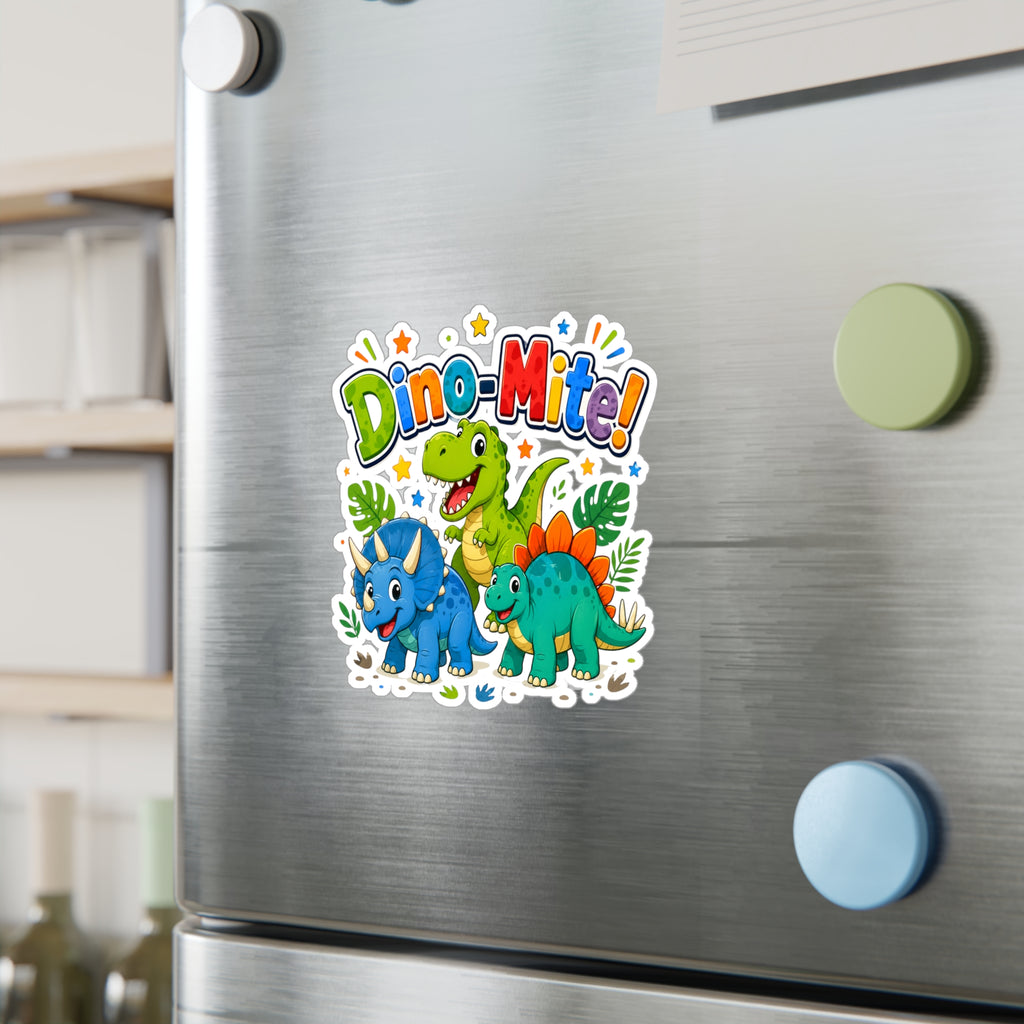 Dino-Mite! Kids' Dinosaur Kiss-Cut Vinyl Sticker