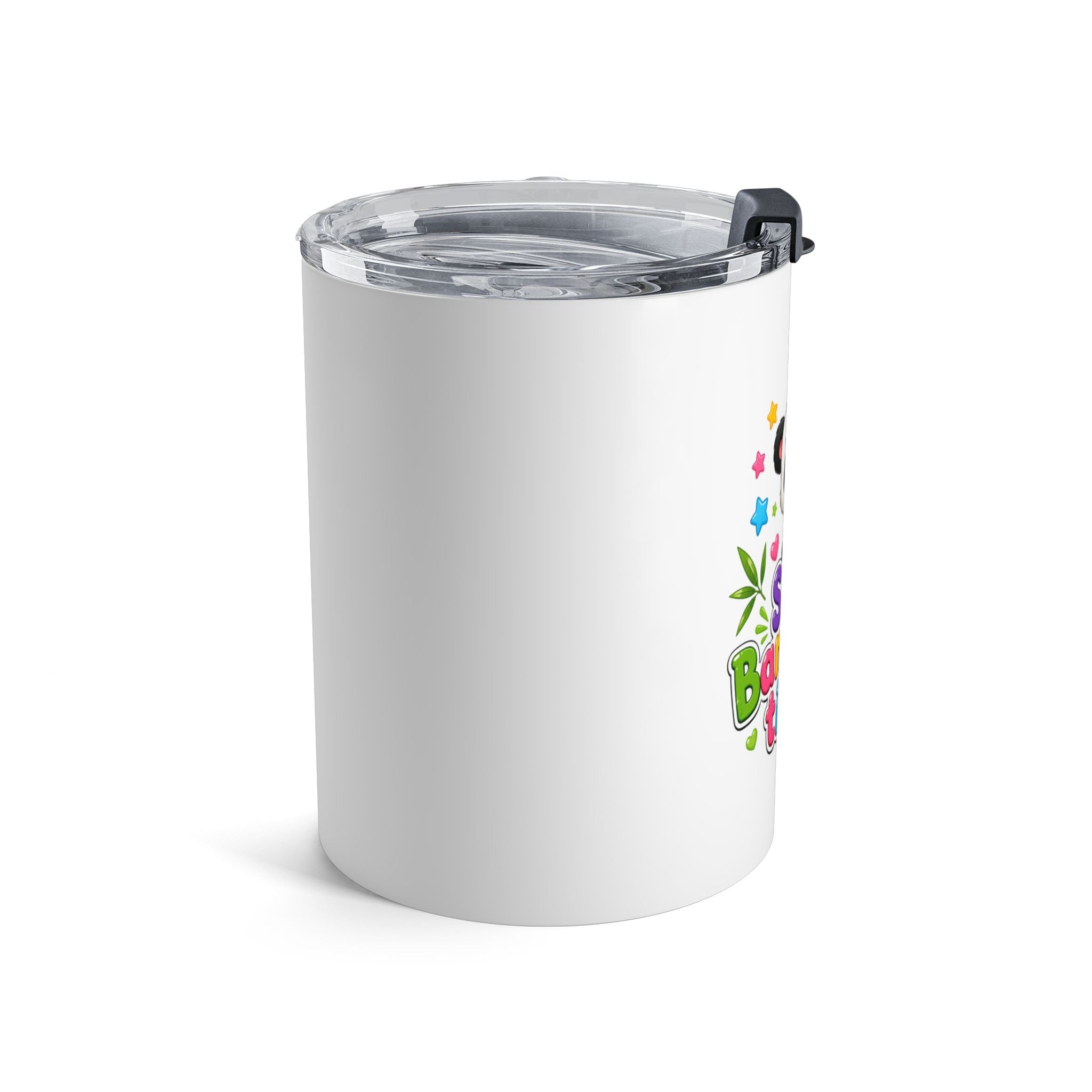 10oz Panda Tumbler - 'Stay Bamboo-tiful' Cute Gift for Kids & Animal Lovers