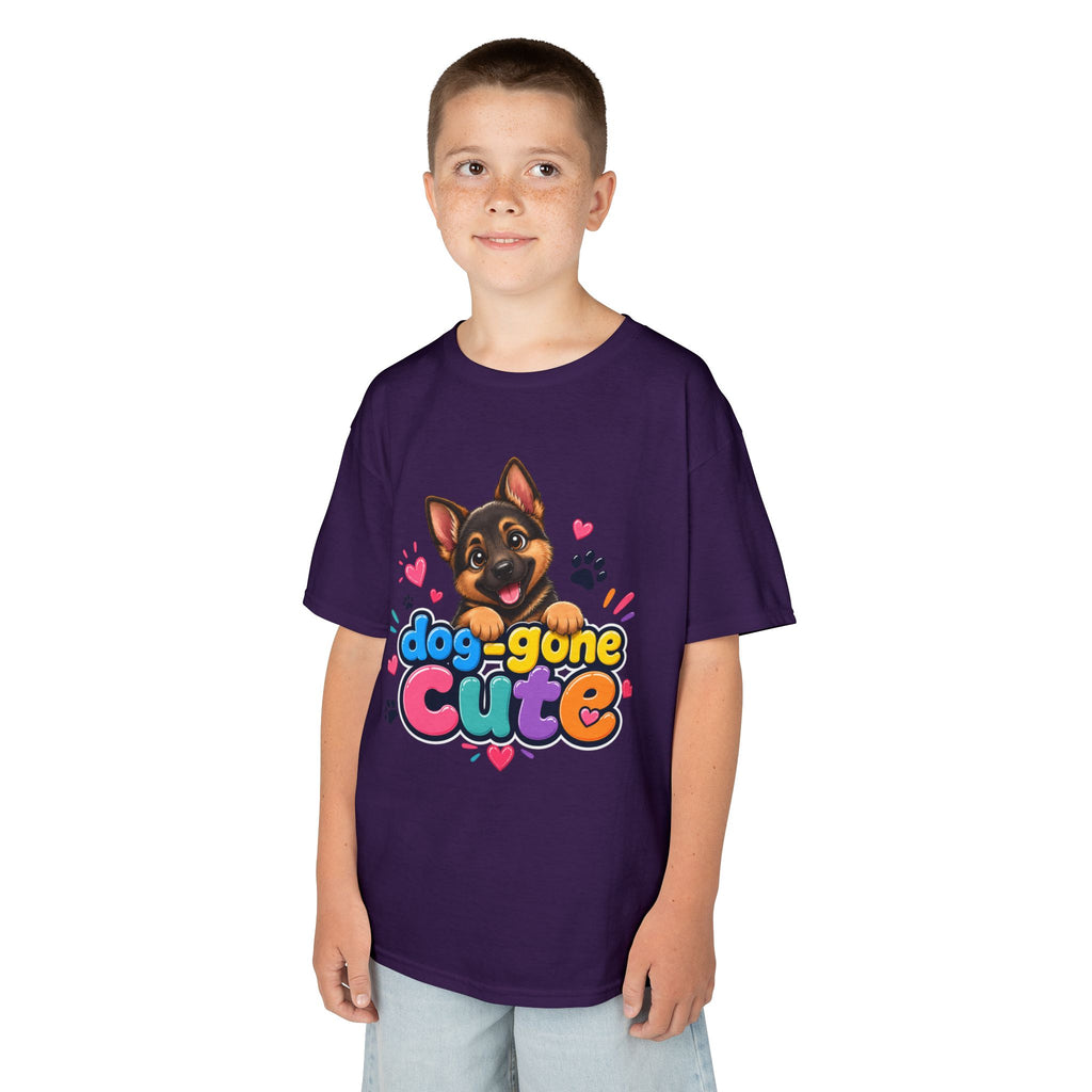 Kids T-Shirt — "Dog-Gone Cute" German Shepherd Puppy Tee