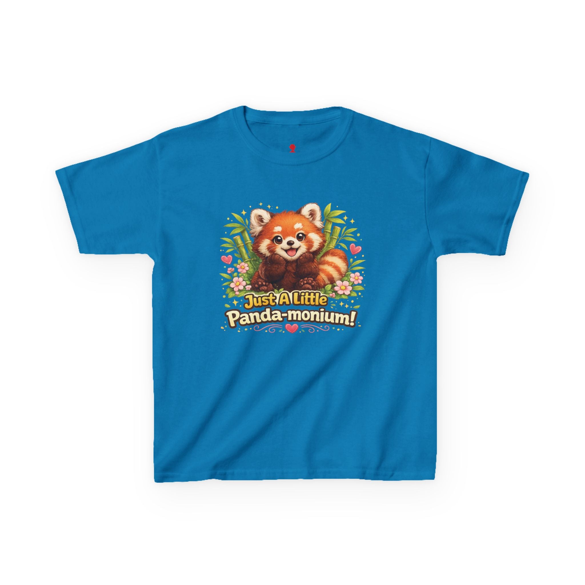 Red Panda Illustration Kids T-Shirt | "Just A Little Panda-monium"