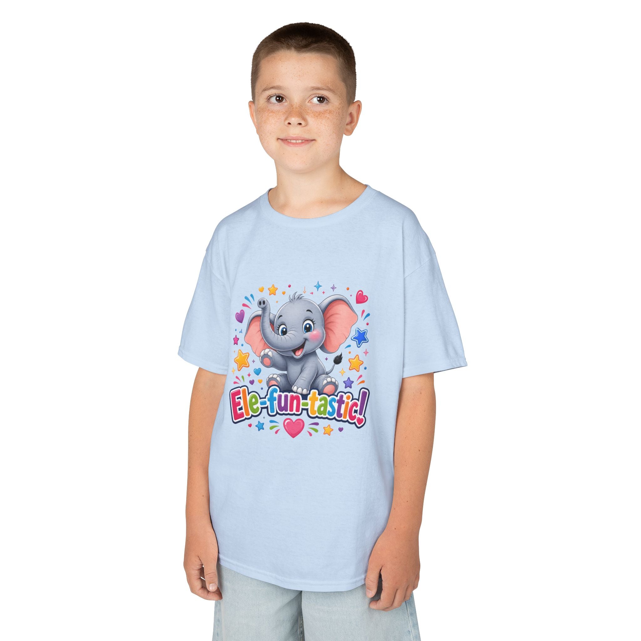 Kids T-Shirt — "Ele-fun-tastic!" Cute Elephant Graphic Tee for Toddlers, Birthday & Playtime