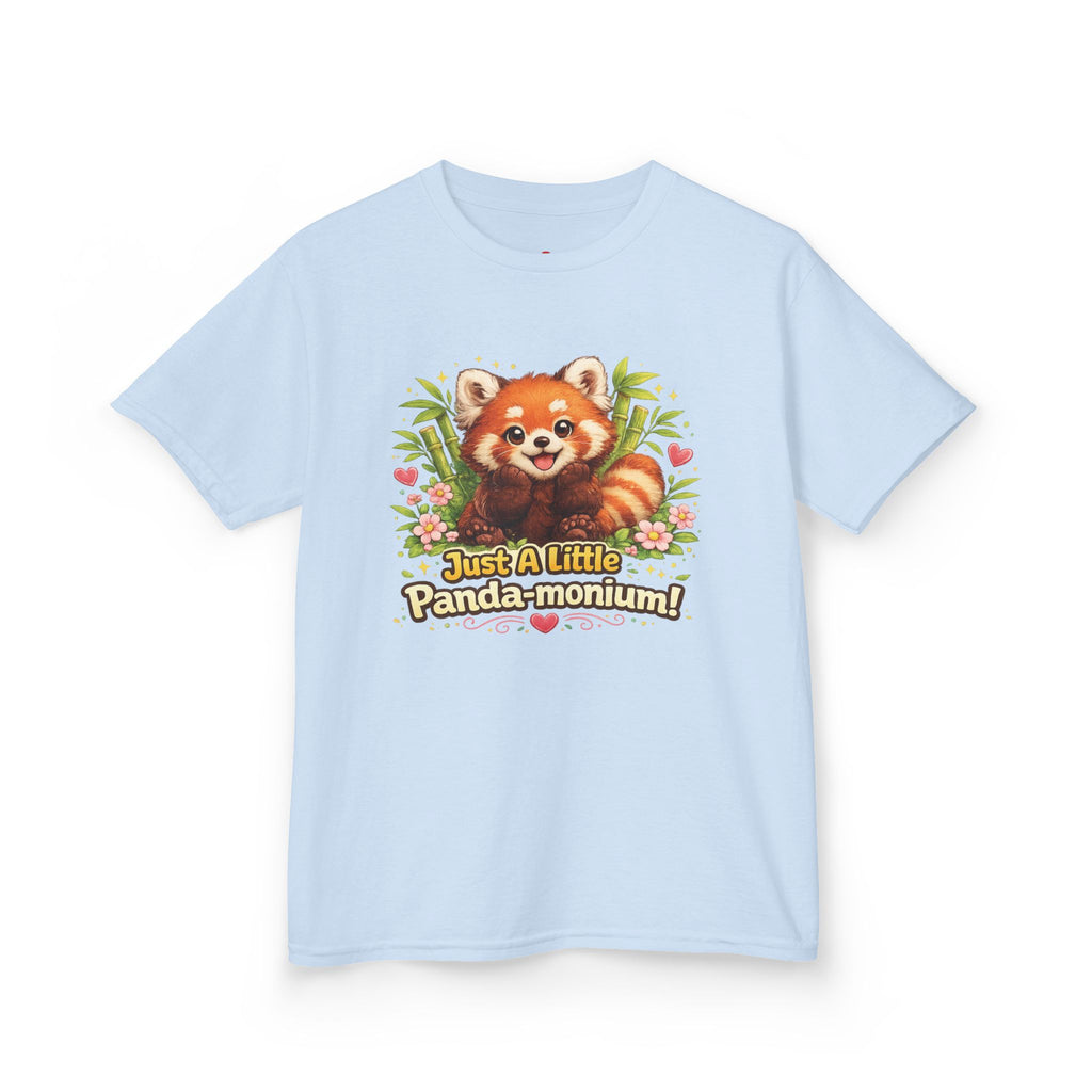 Red Panda Illustration Kids T-Shirt | "Just A Little Panda-monium"