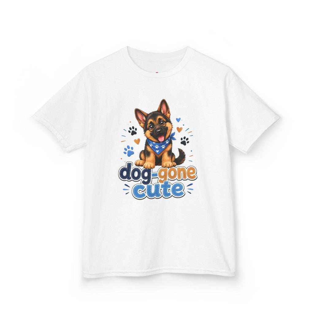 Kids Tee — "Dog-Gone Cute" Puppy Graphic T-Shirt