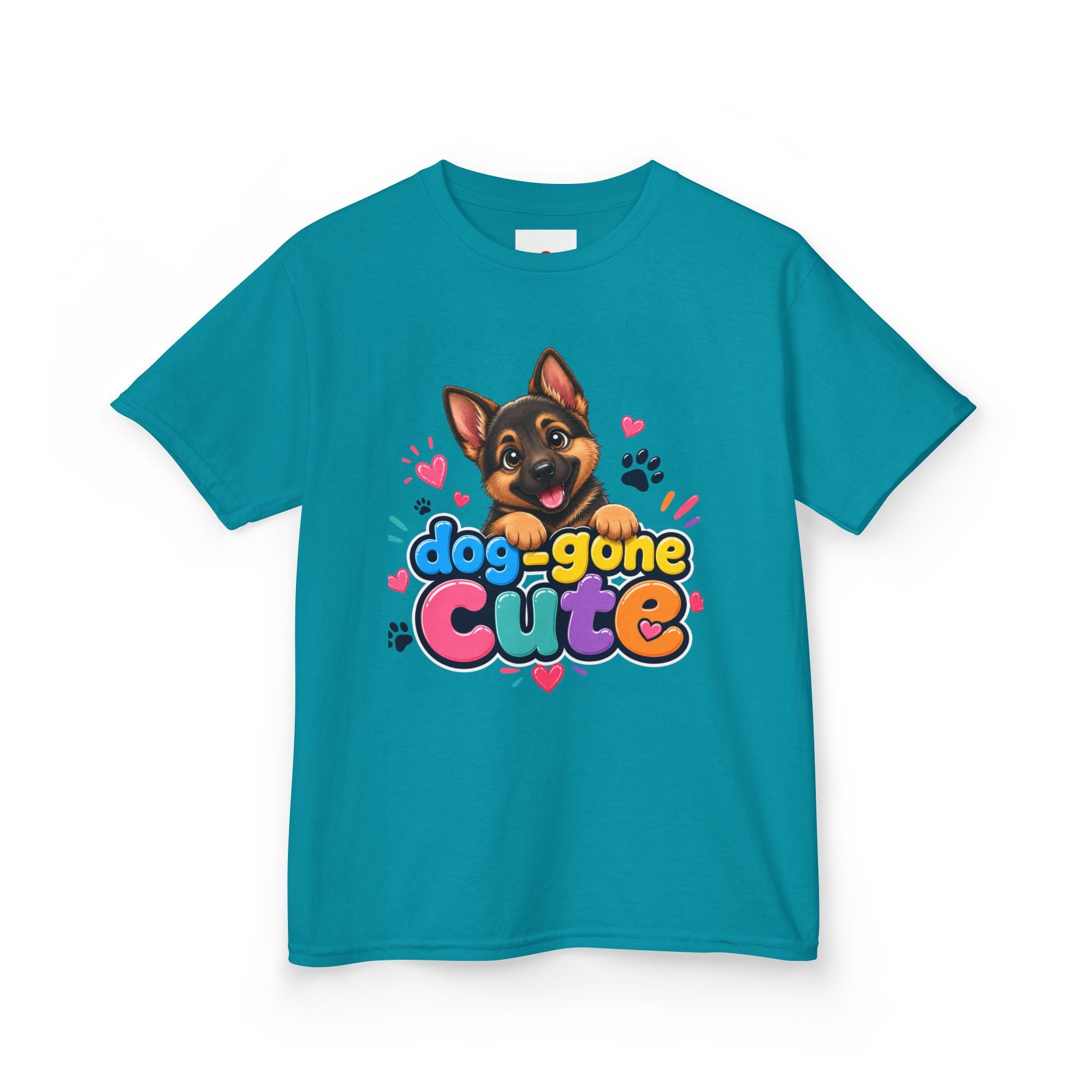 Kids T-Shirt — "Dog-Gone Cute" German Shepherd Puppy Tee
