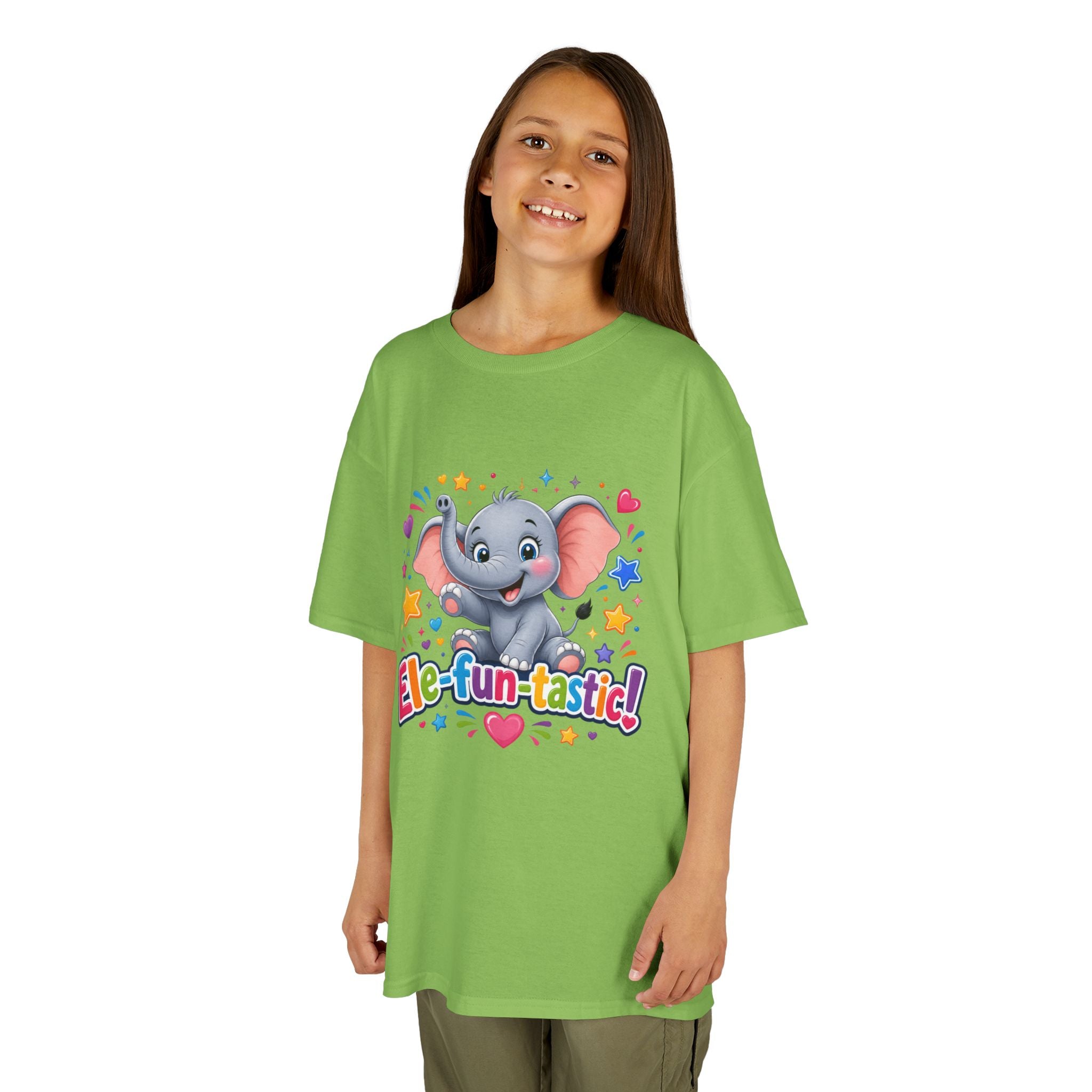 Kids T-Shirt — "Ele-fun-tastic!" Cute Elephant Graphic Tee for Toddlers, Birthday & Playtime