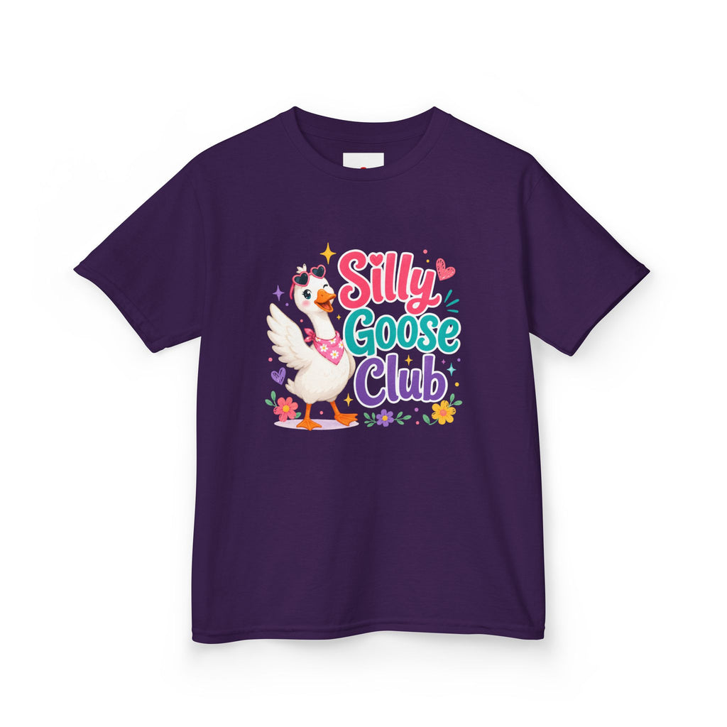 Kids T-Shirt — "Silly Goose Club" Cute Cartoon Goose Tee for Toddlers & Preschoolers