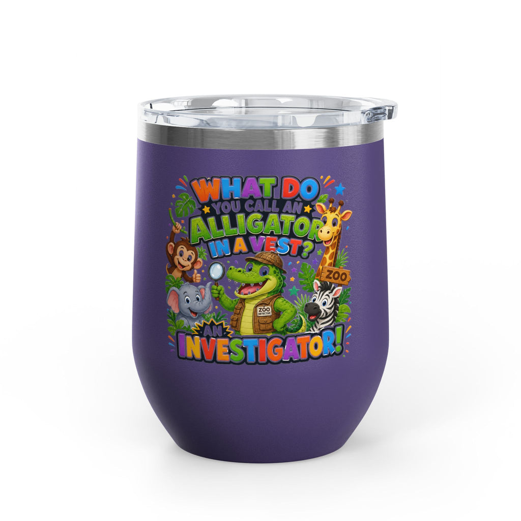 "What Do You Call an Alligator in a Vest? An Investigator!" Cute Zoo Joke Stainless Steel 12oz